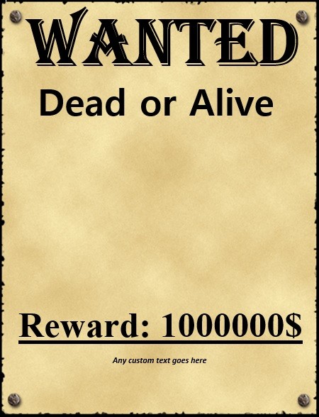 Western Wanted Invitations
