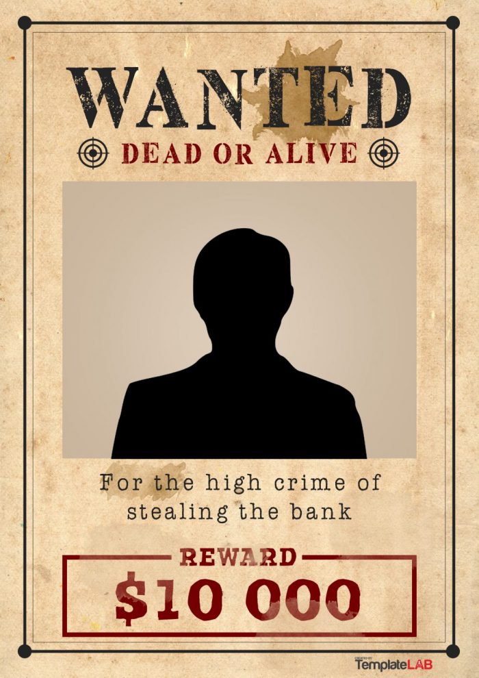 Western Wanted Poster Template 1 TemplateLab Exclusive e1493856850315