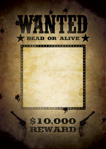 create a wanted poster template