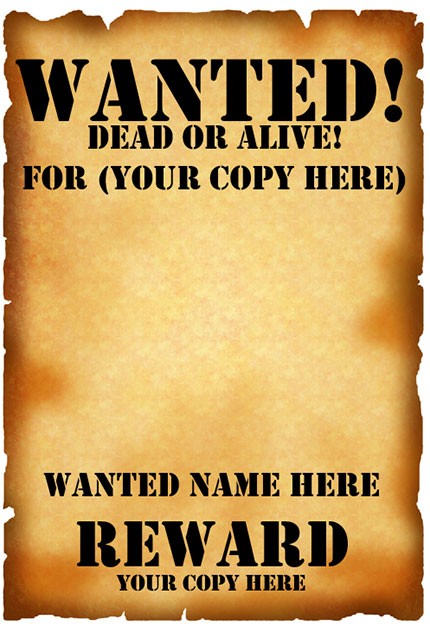 Wanted Poster Template Microsoft Word