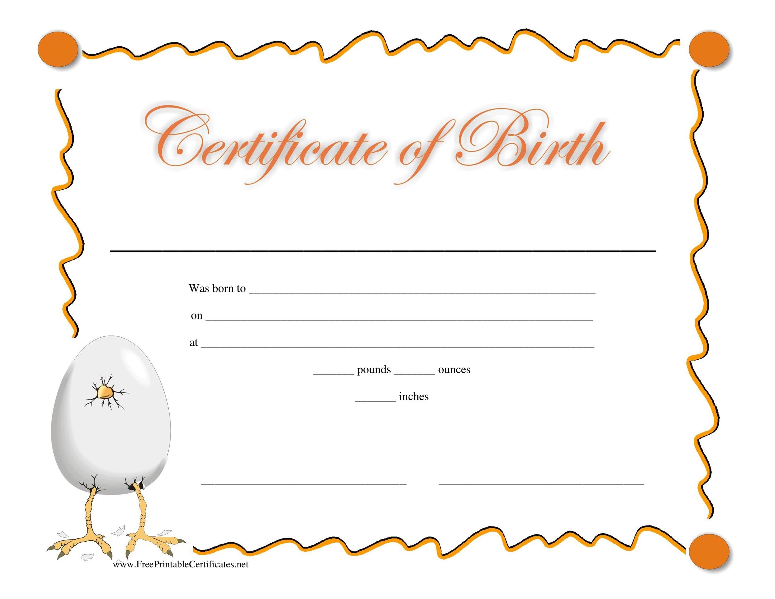 U.S. Passports Inside Official Birth Certificate Template
