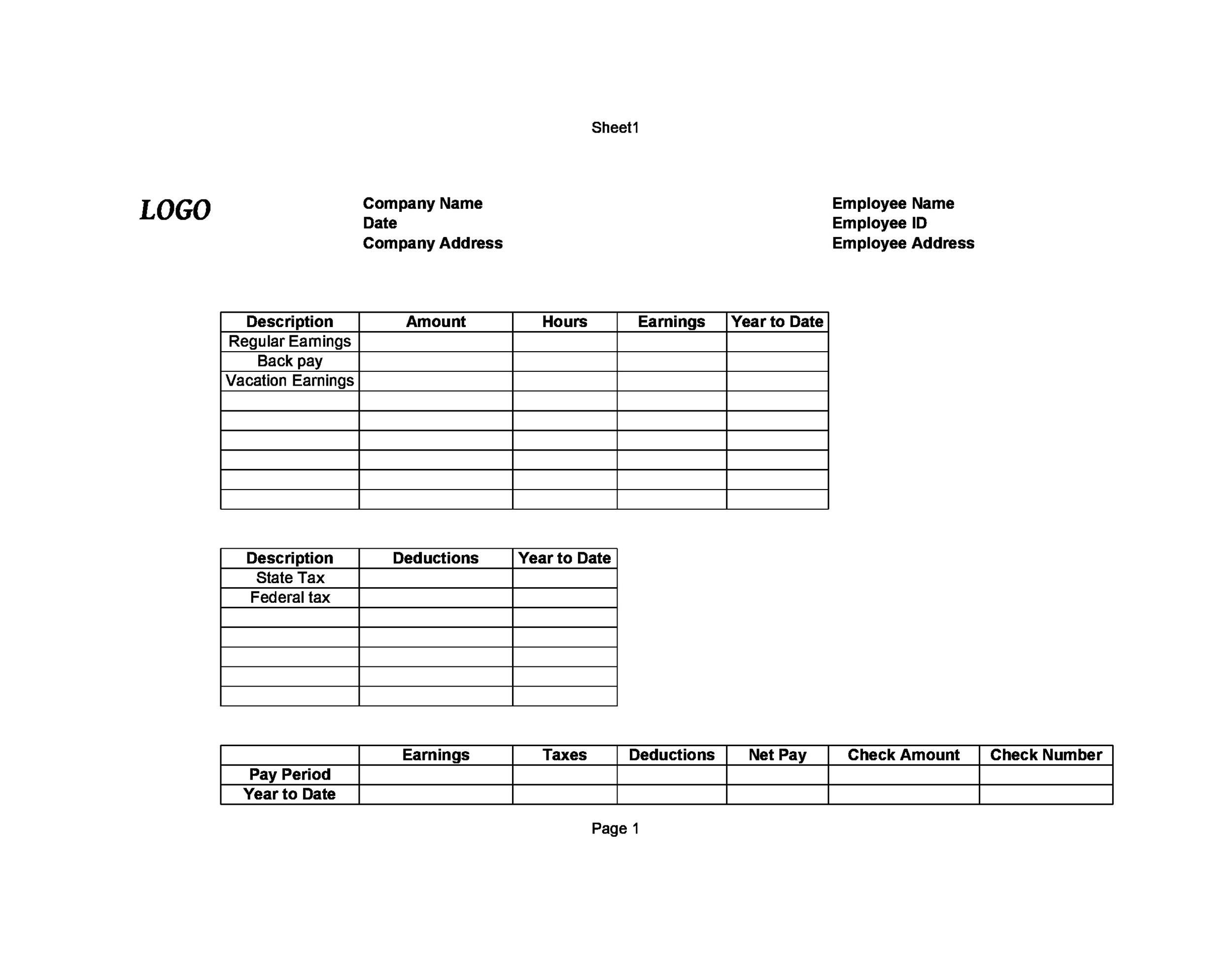 payroll check template