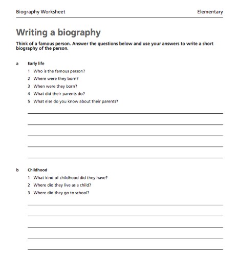 How to write a blurb for an autobiography of a school