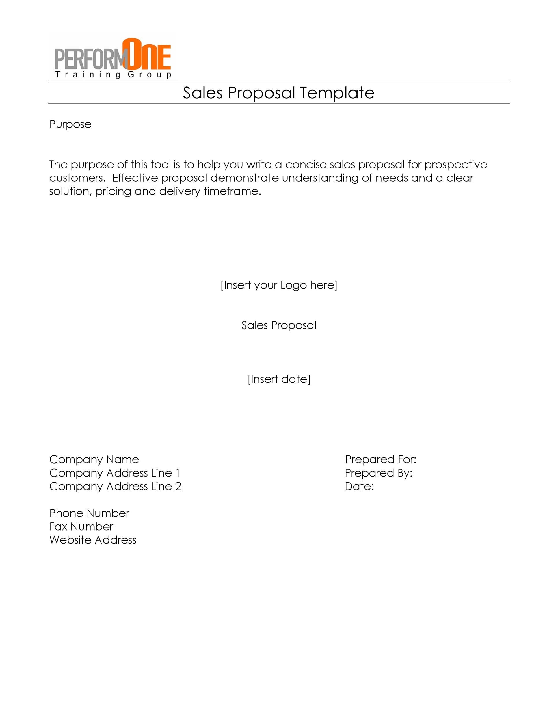 30  Business Proposal Templates Proposal Letter Samples