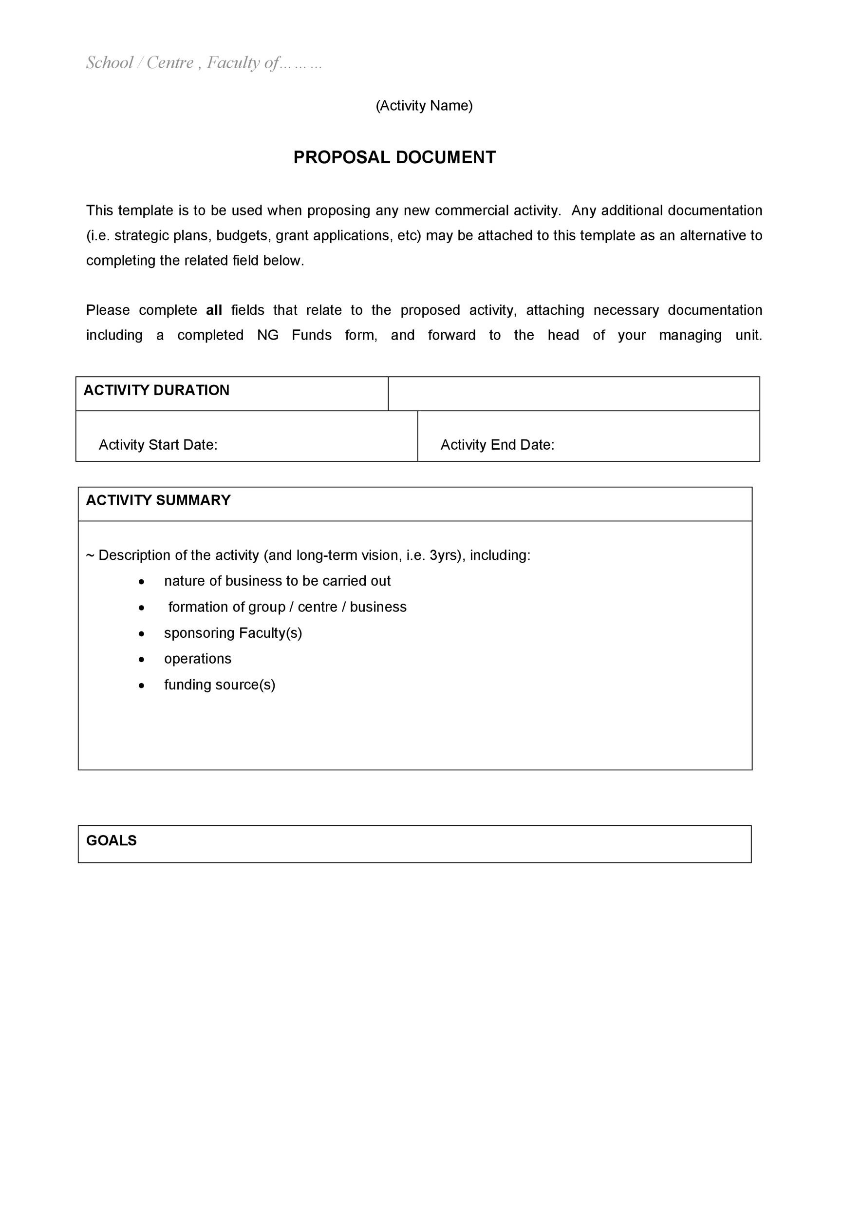30 Business Proposal Templates Proposal Letter Samples