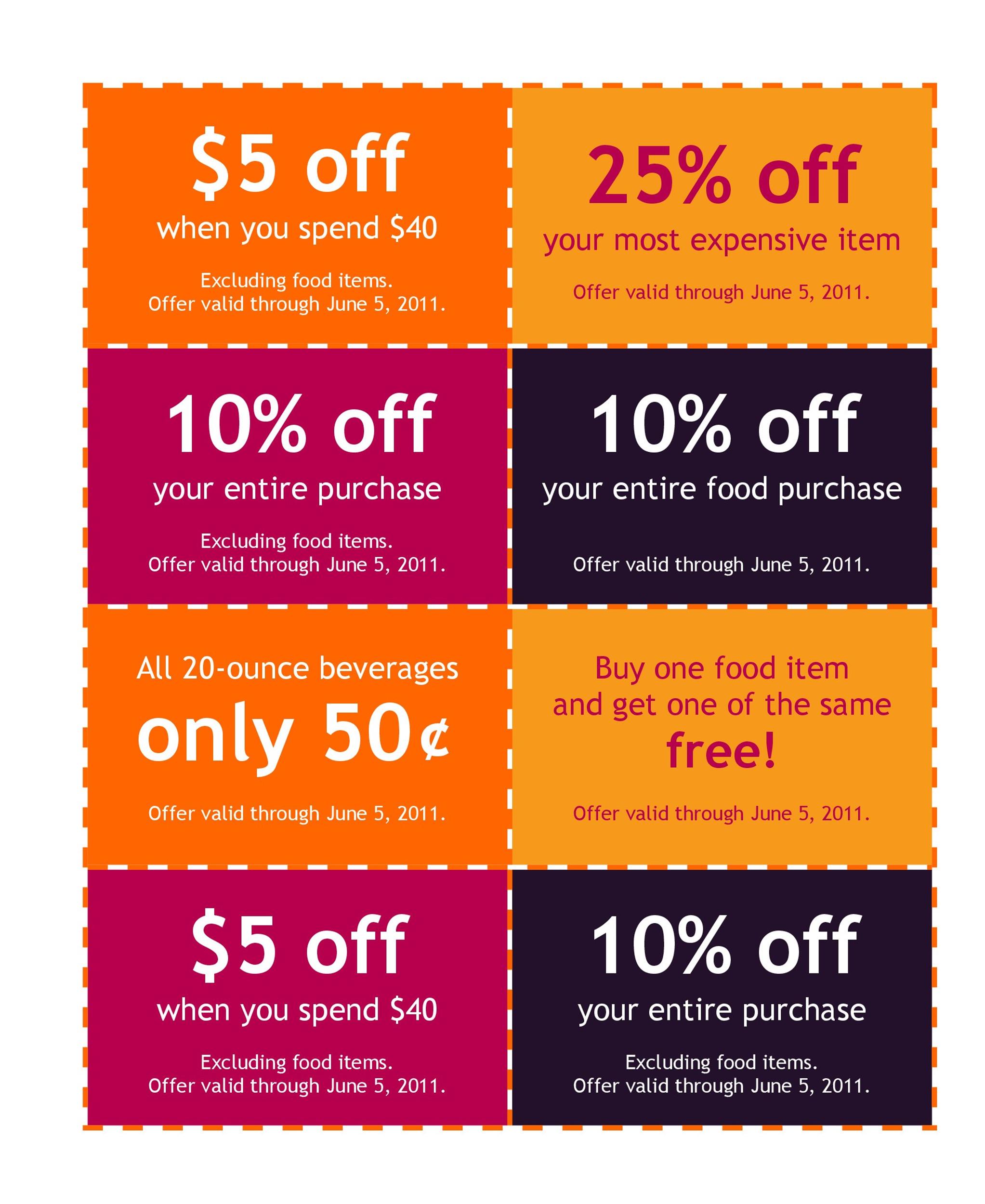 Coupon Template Psd Free Download