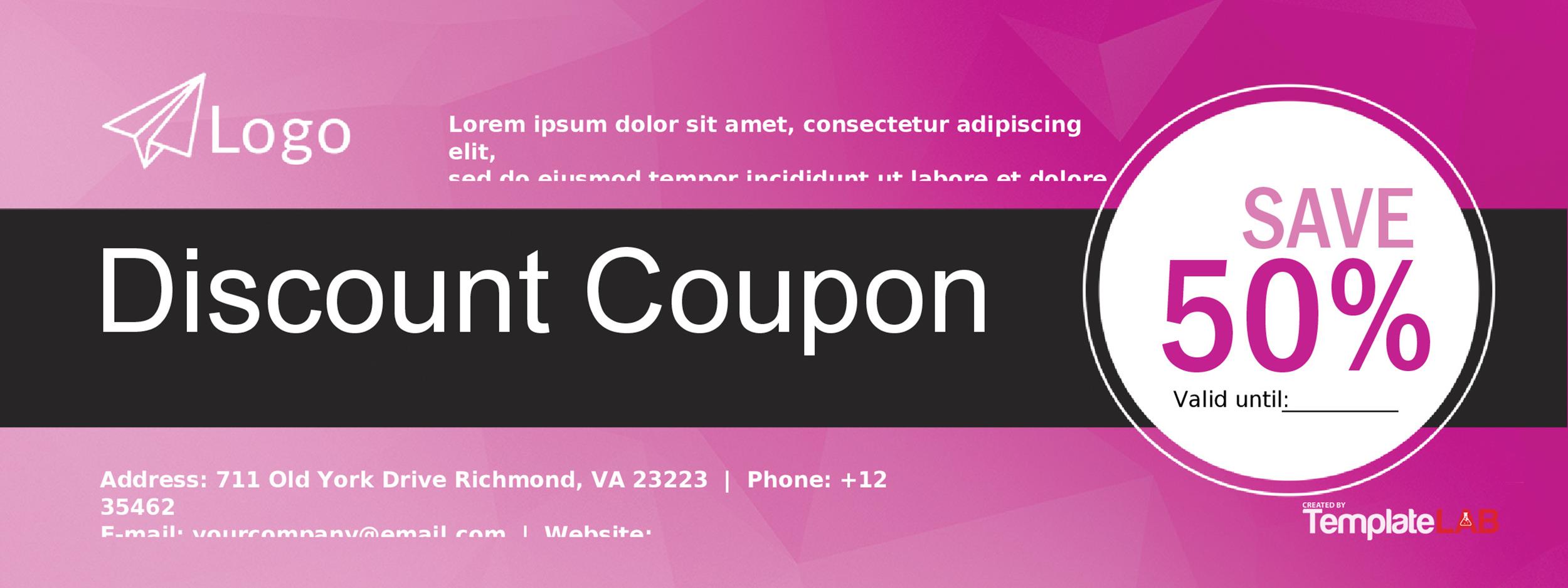 50 Free Coupon Templates ᐅ TemplateLab