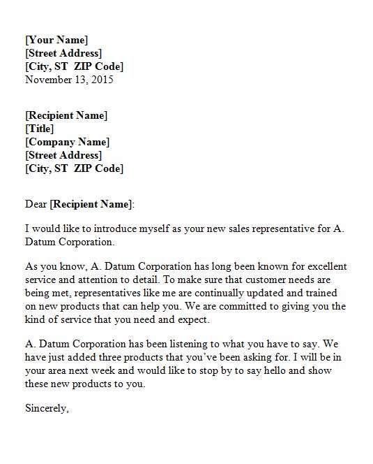 Free Letter of Introduction Template 13