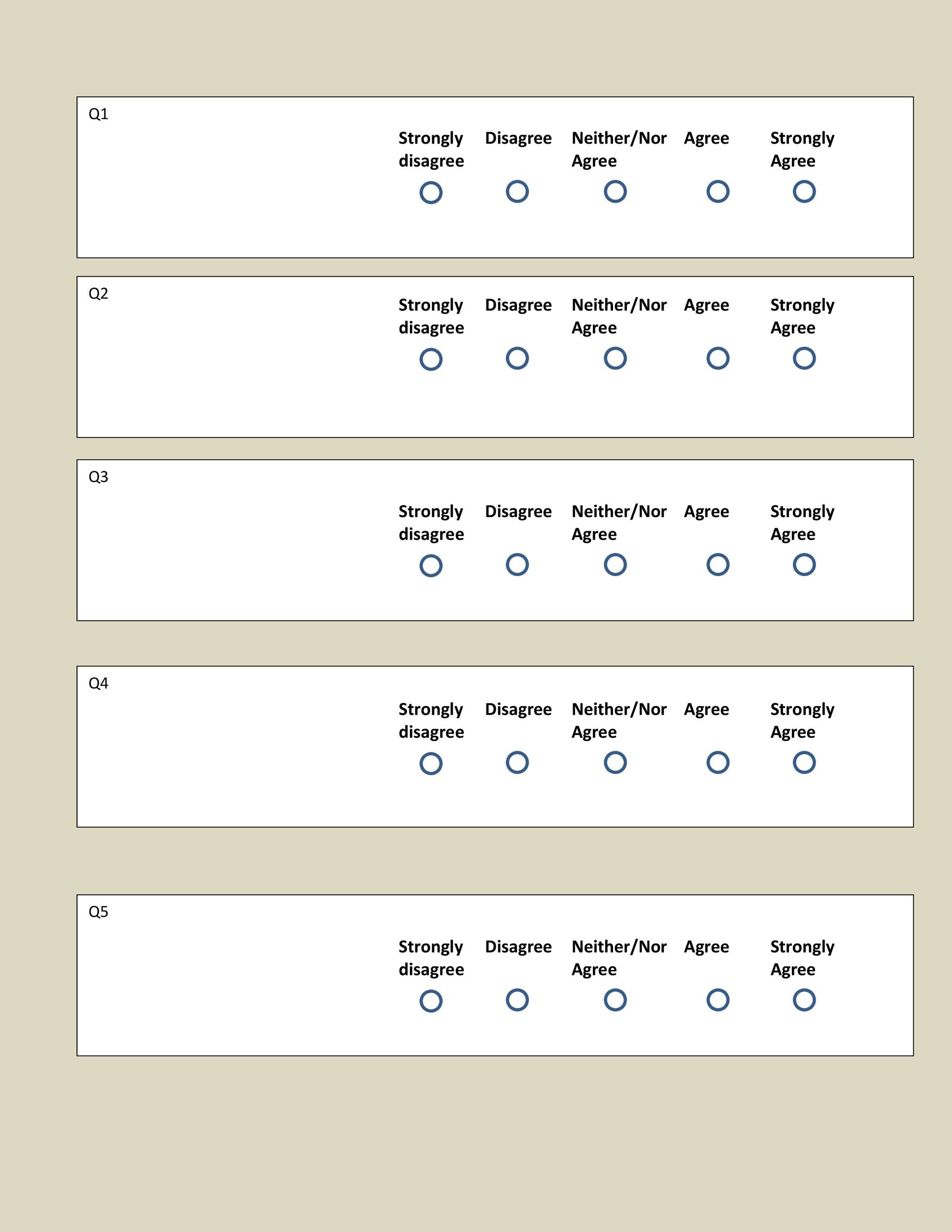 30 Free Likert Scale Templates Examples ᐅ TemplateLab