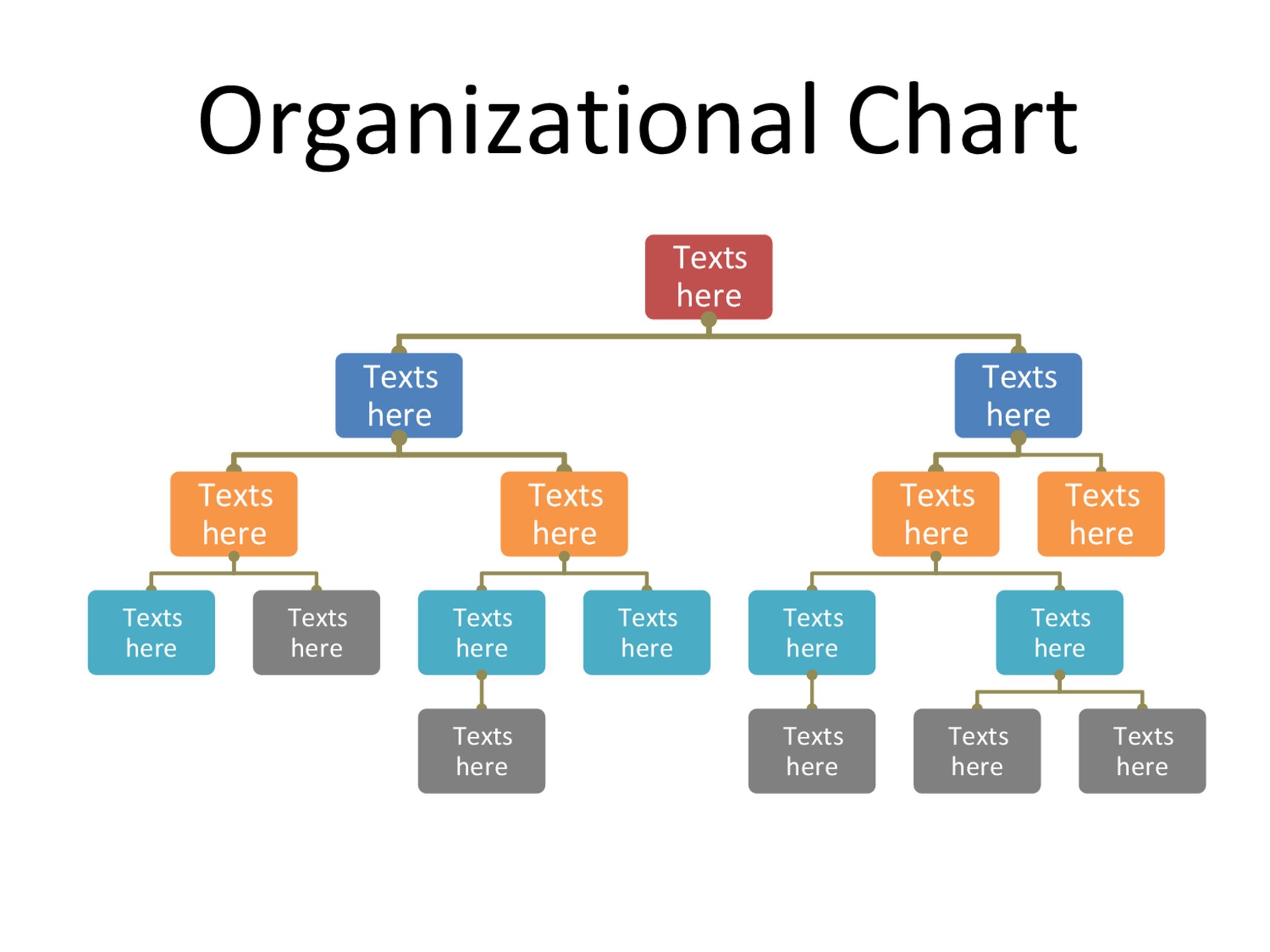 Organization Chart Ppt Template Free Download