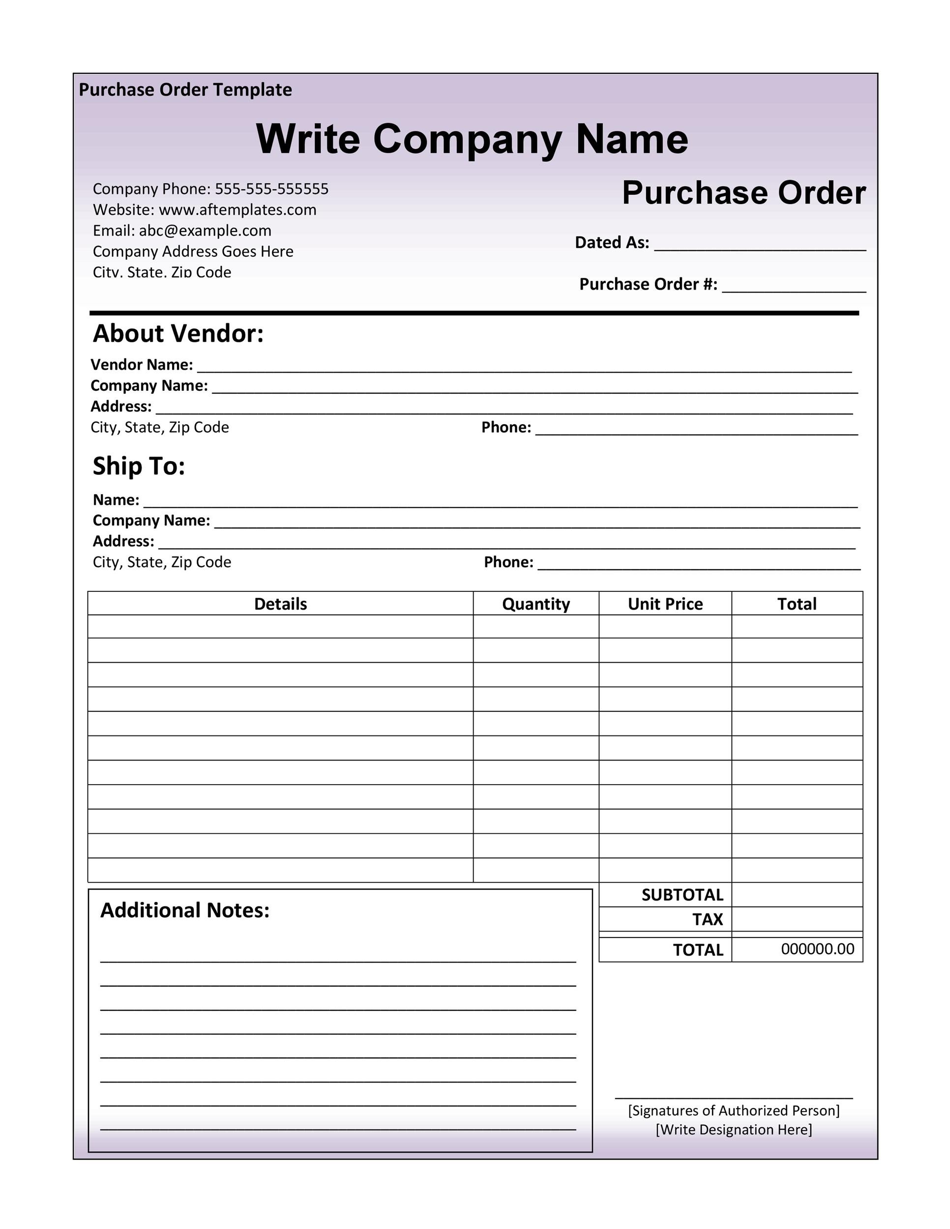 Free Purchase Requisition Template Excel Master of Documents