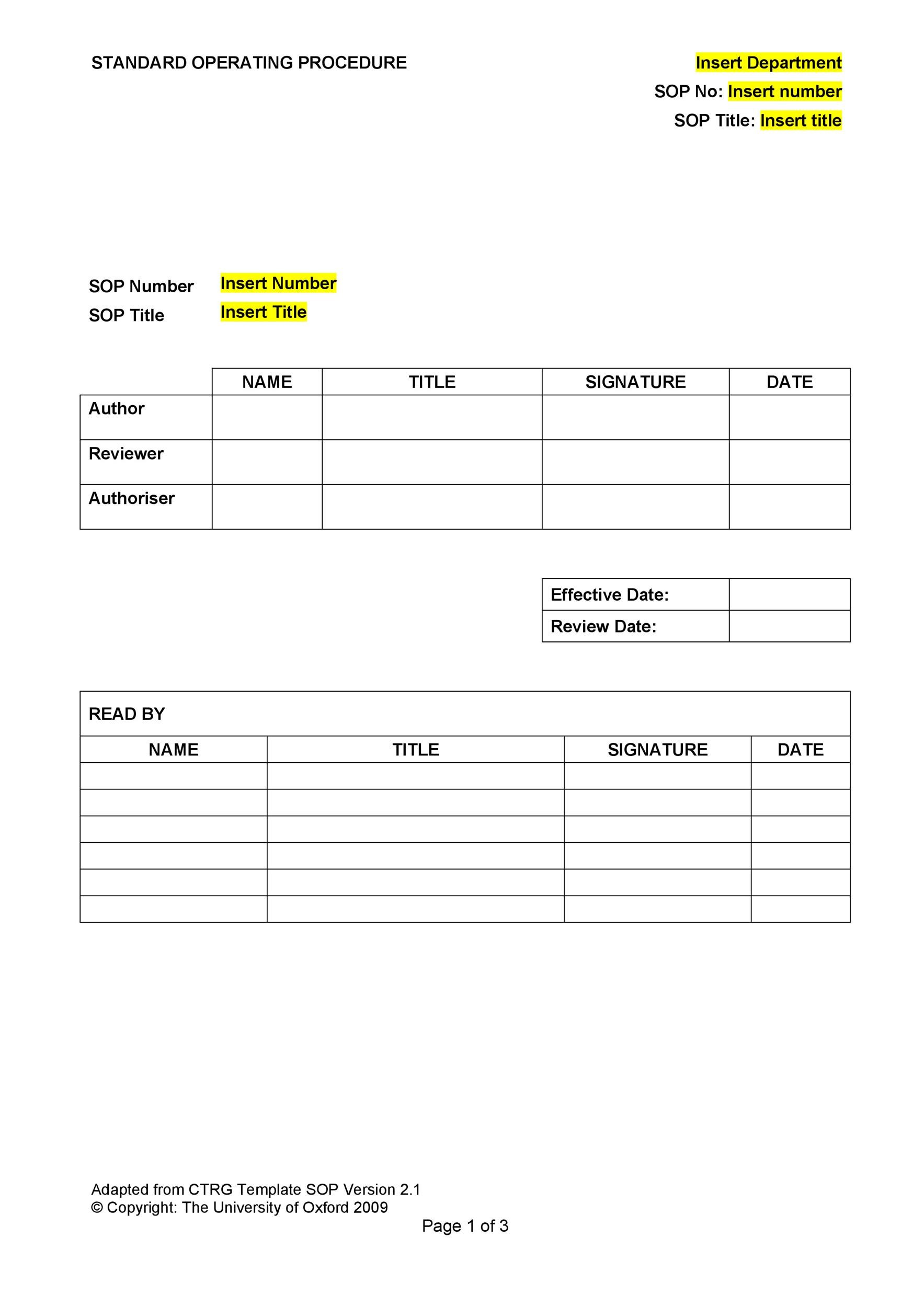 37-best-standard-operating-procedure-sop-templates