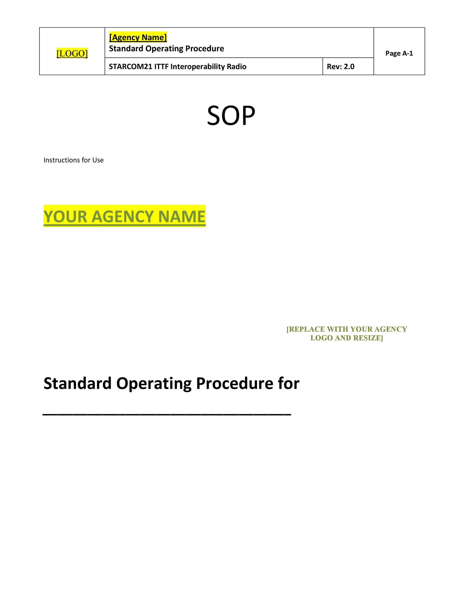37 Best Standard Operating Procedure (SOP) Templates