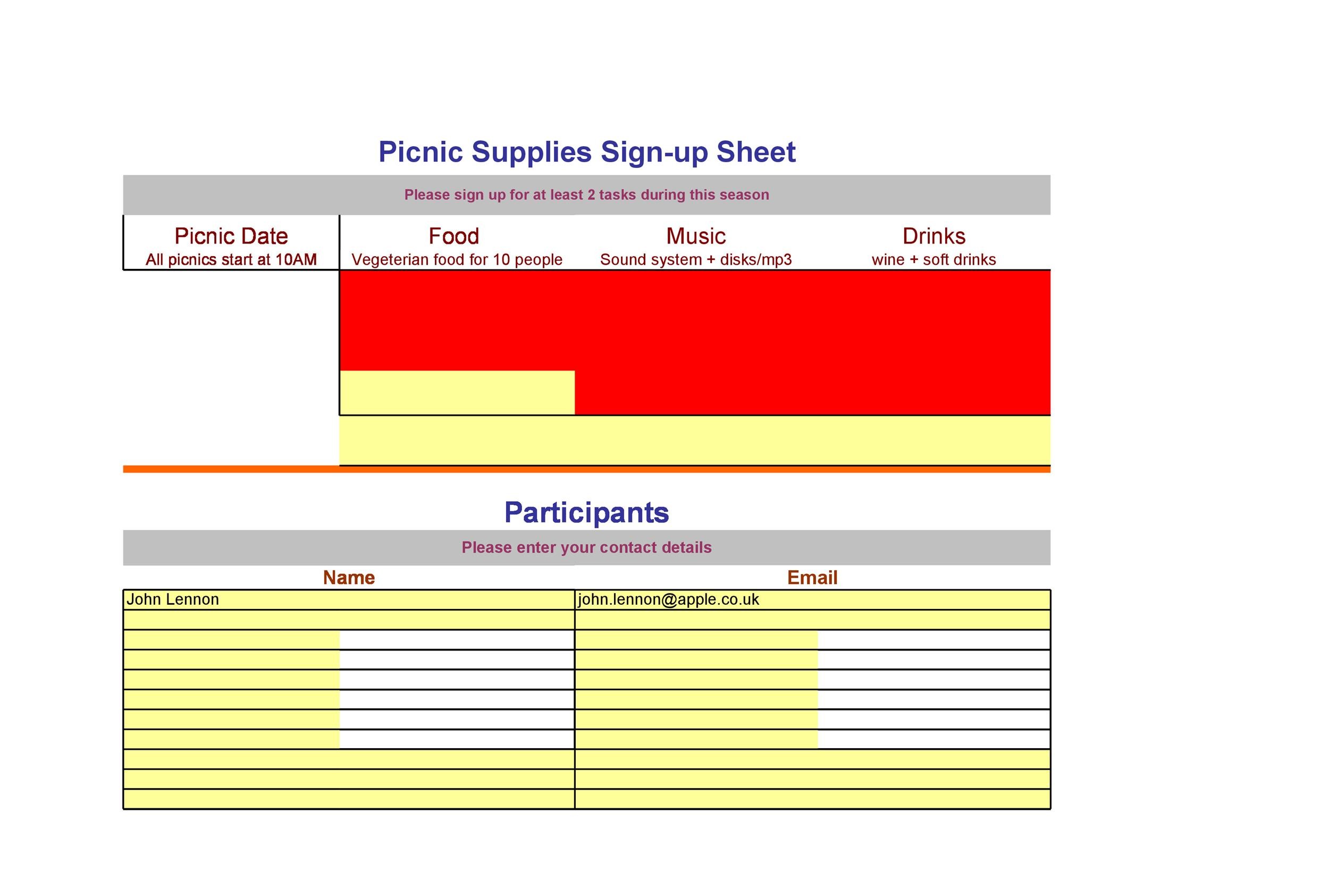 40 Sign Up Sheet / Sign In Sheet Templates (Word & Excel)