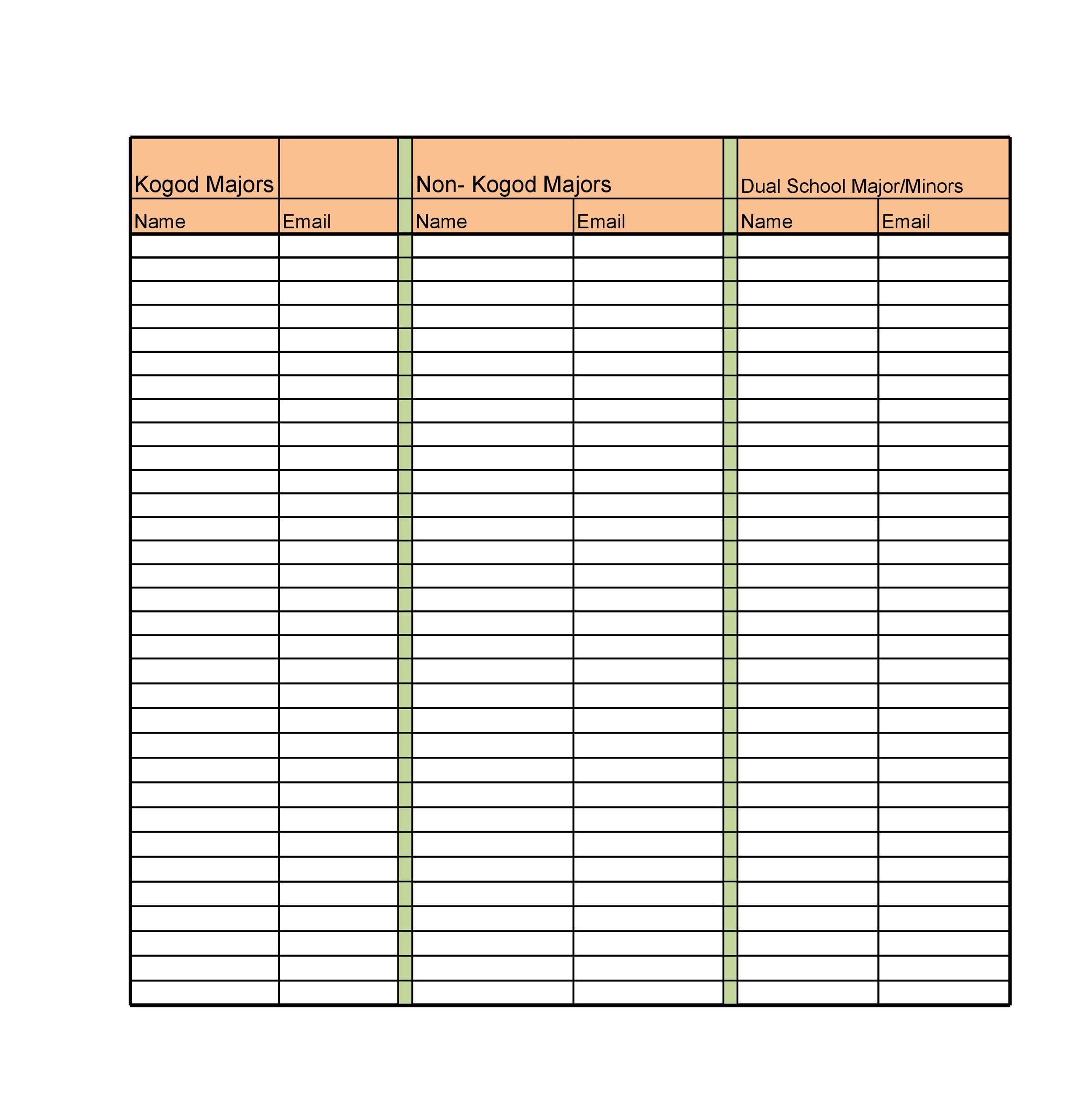 40 Sign Up Sheet / Sign In Sheet Templates (Word & Excel)