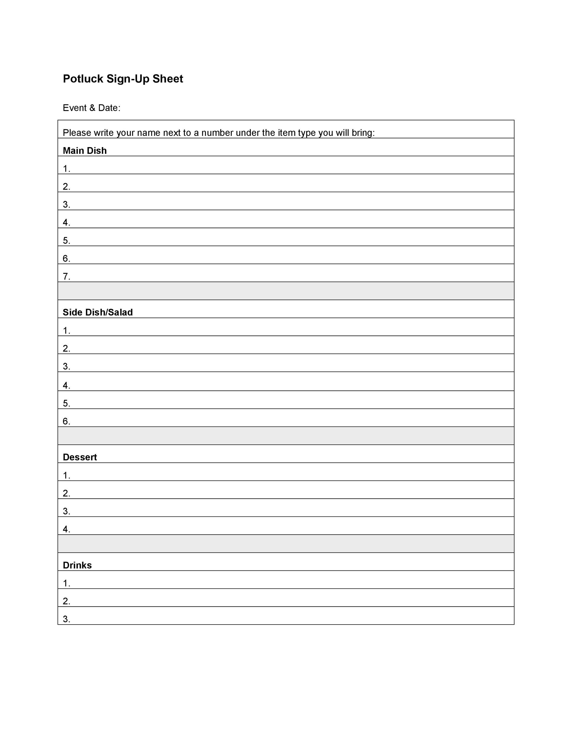 Printable Sign In Sheet Visitor Class And Meeting Sign