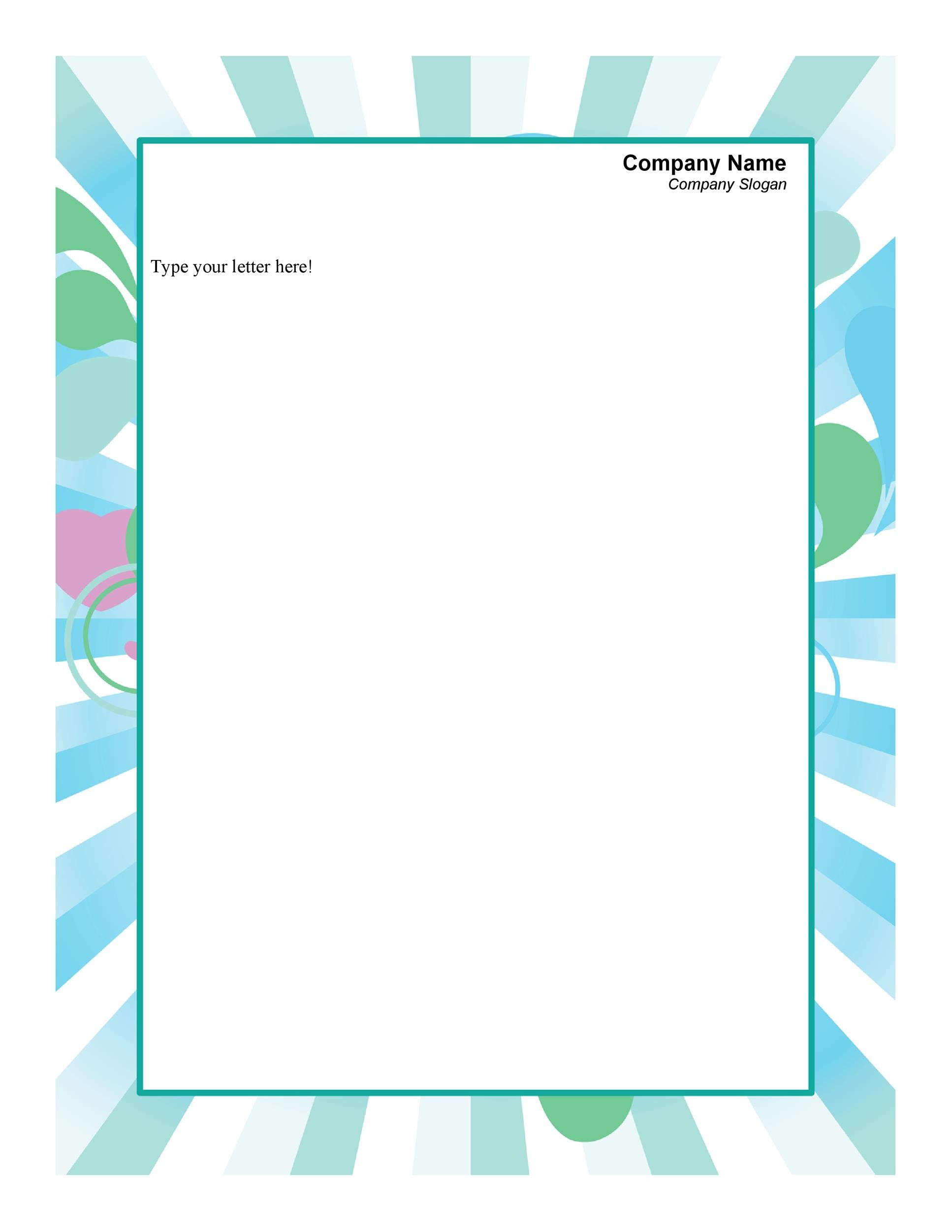 Free Letterhead Templates Examples Company Business Personal 88200 