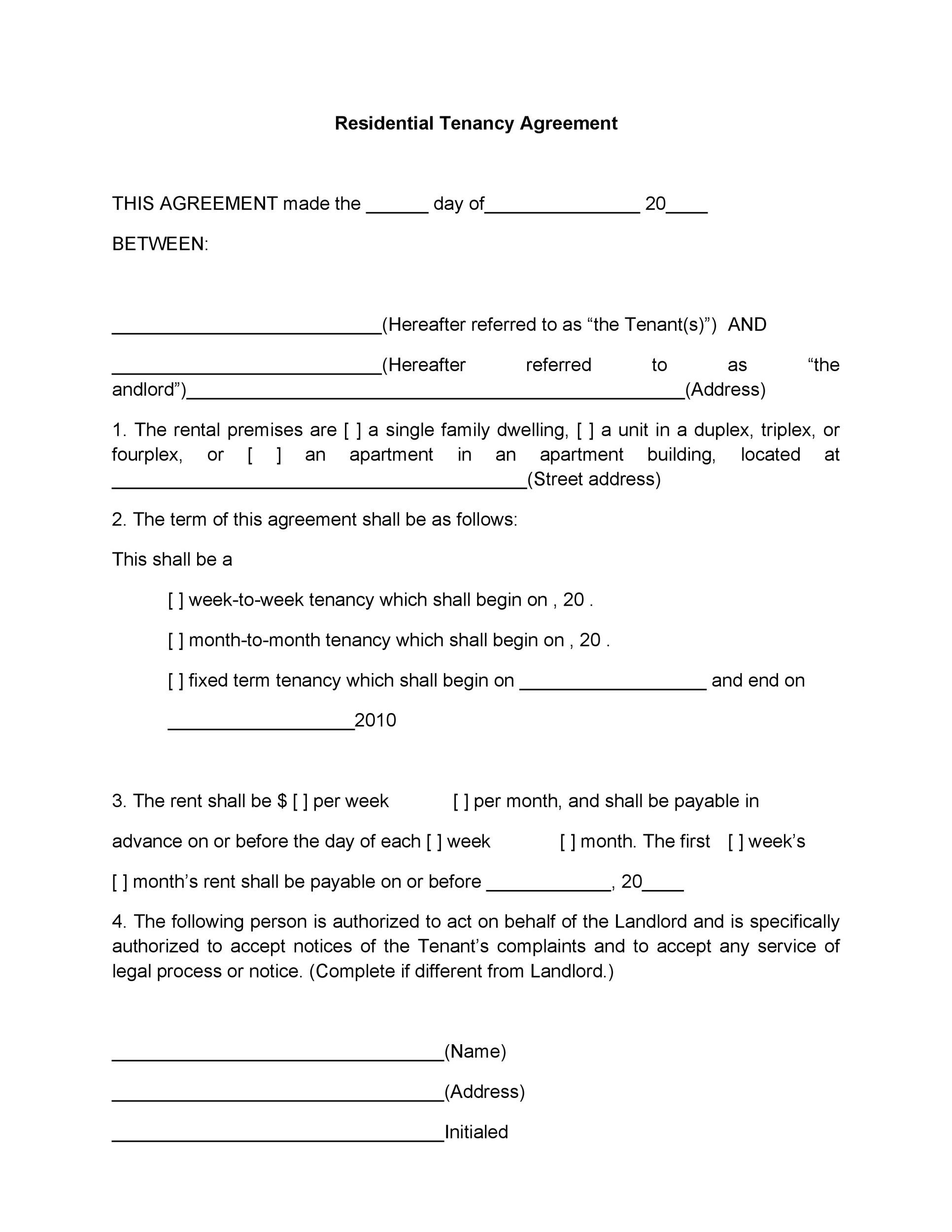 42 Rental Application Forms Lease Agreement Templates