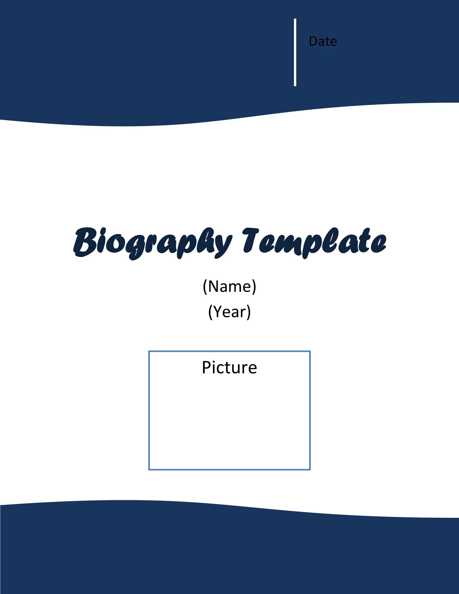 45 Biography Templates Examples (Personal Professional)