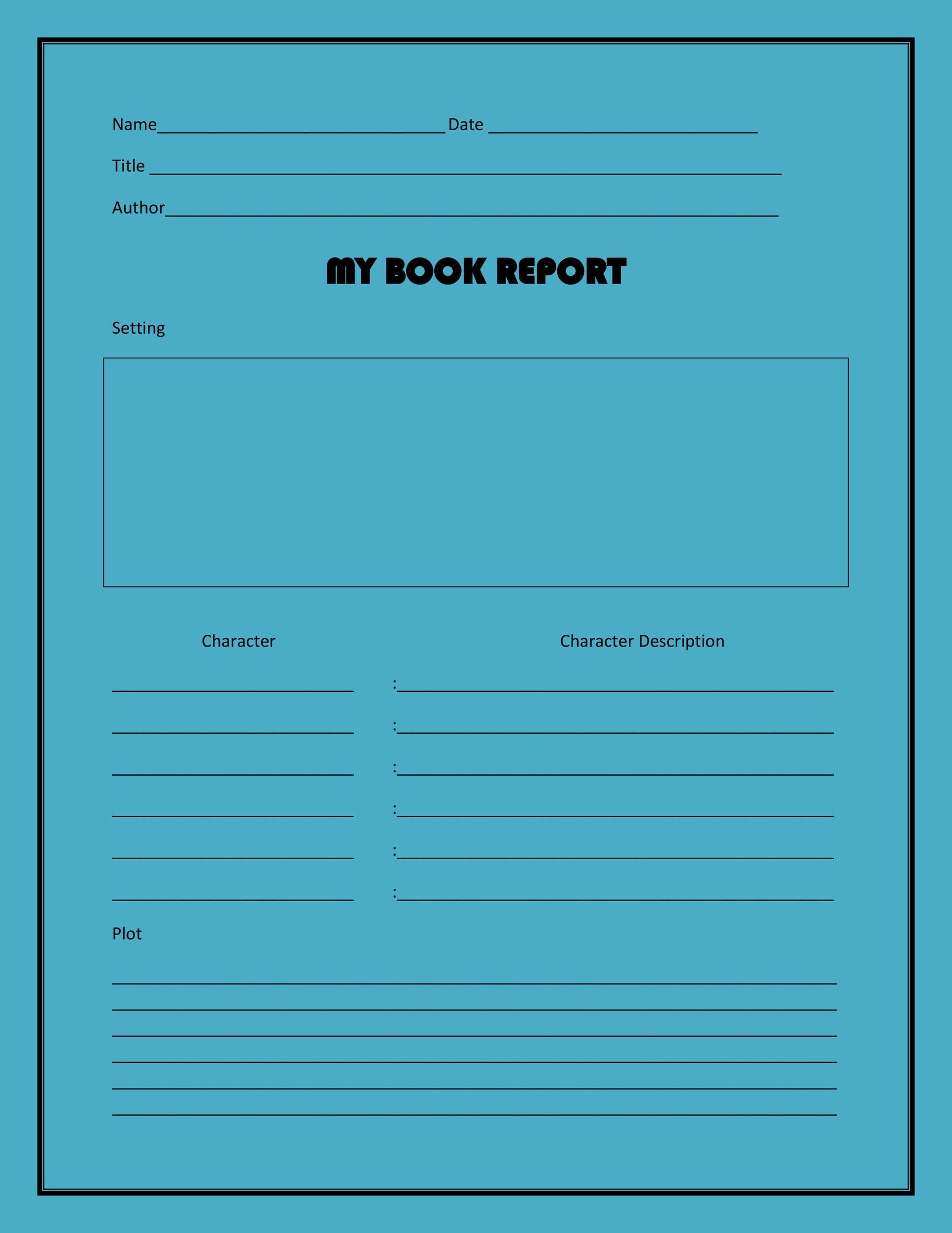 top-6-2nd-grade-book-report-templates-free-to-download-in-pdf-format