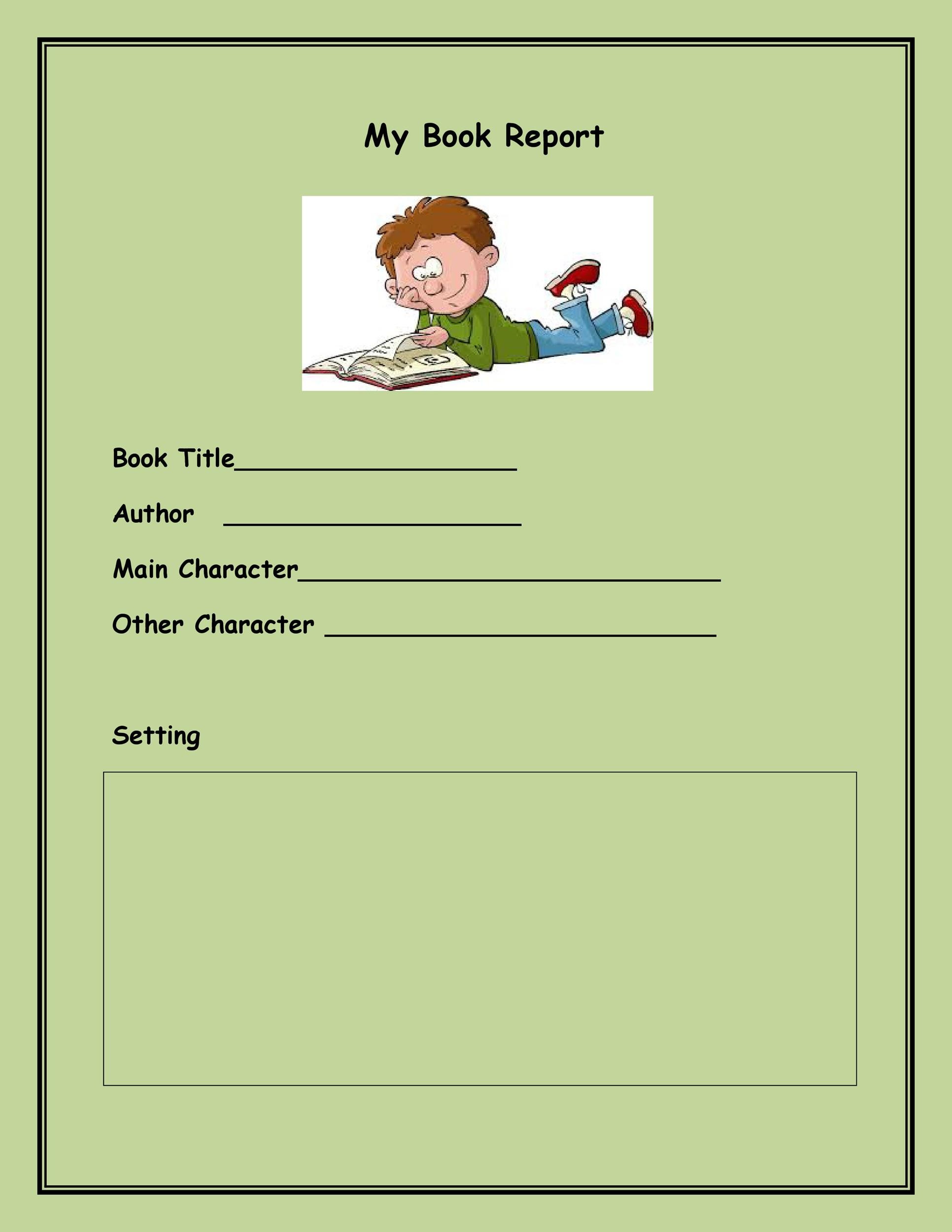 book-report-template-grade-1