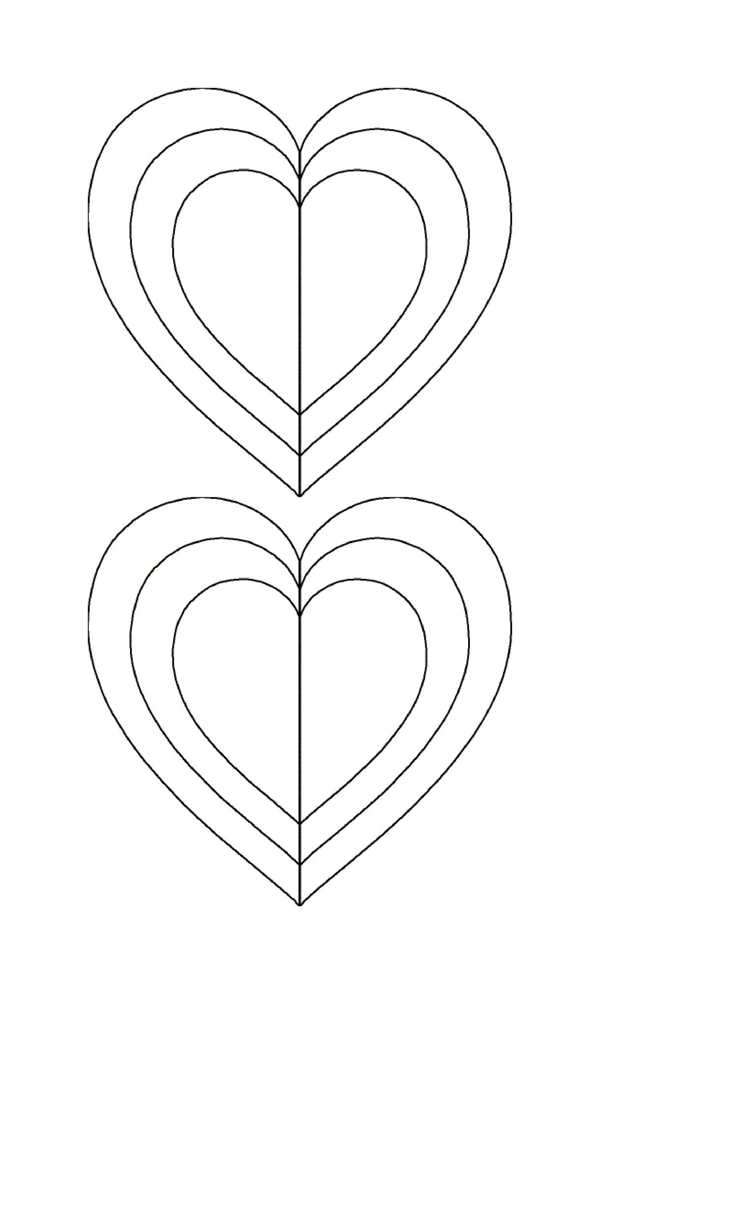 Heart Shape Template Printable