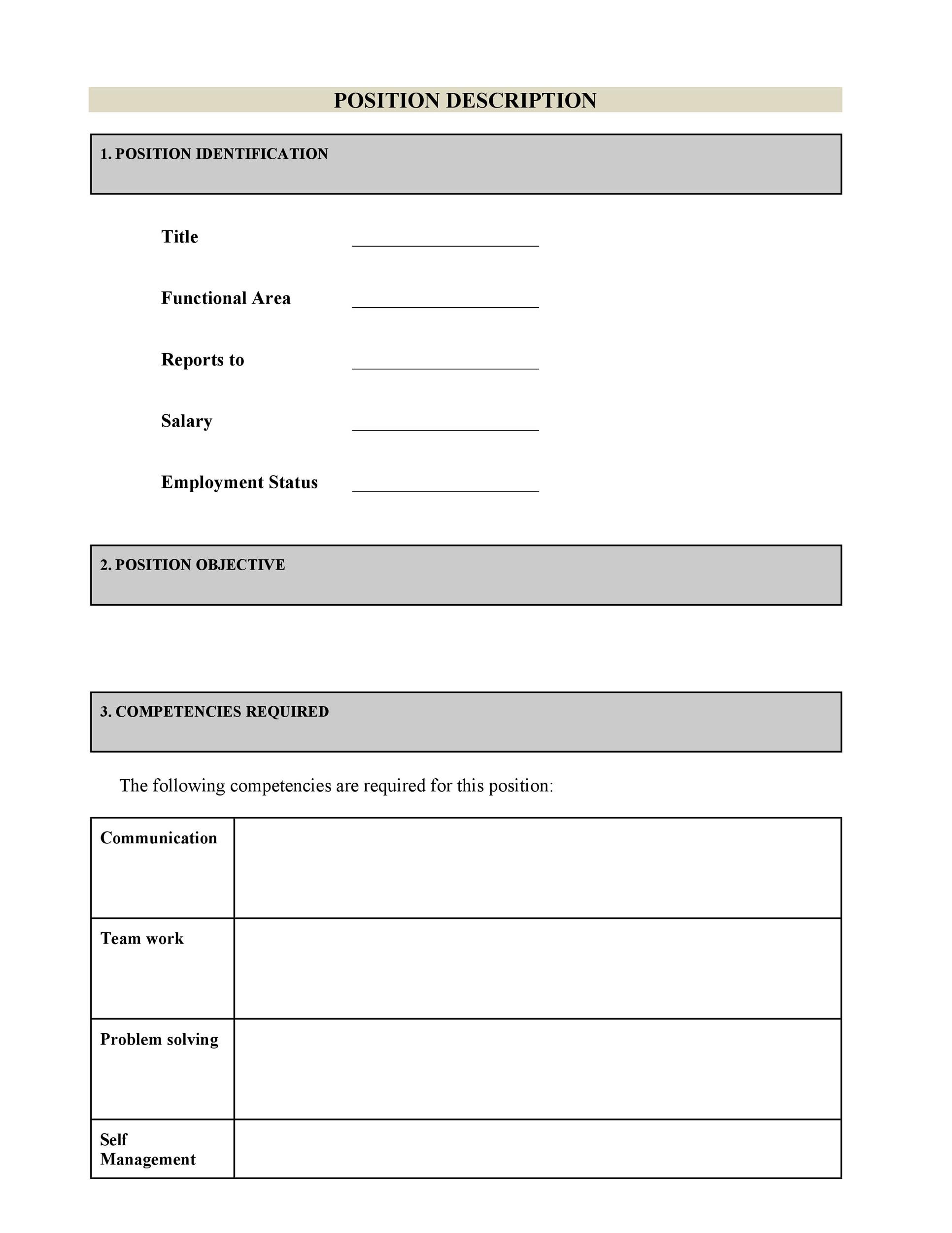 47 Job Description Templates & Examples ᐅ TemplateLab