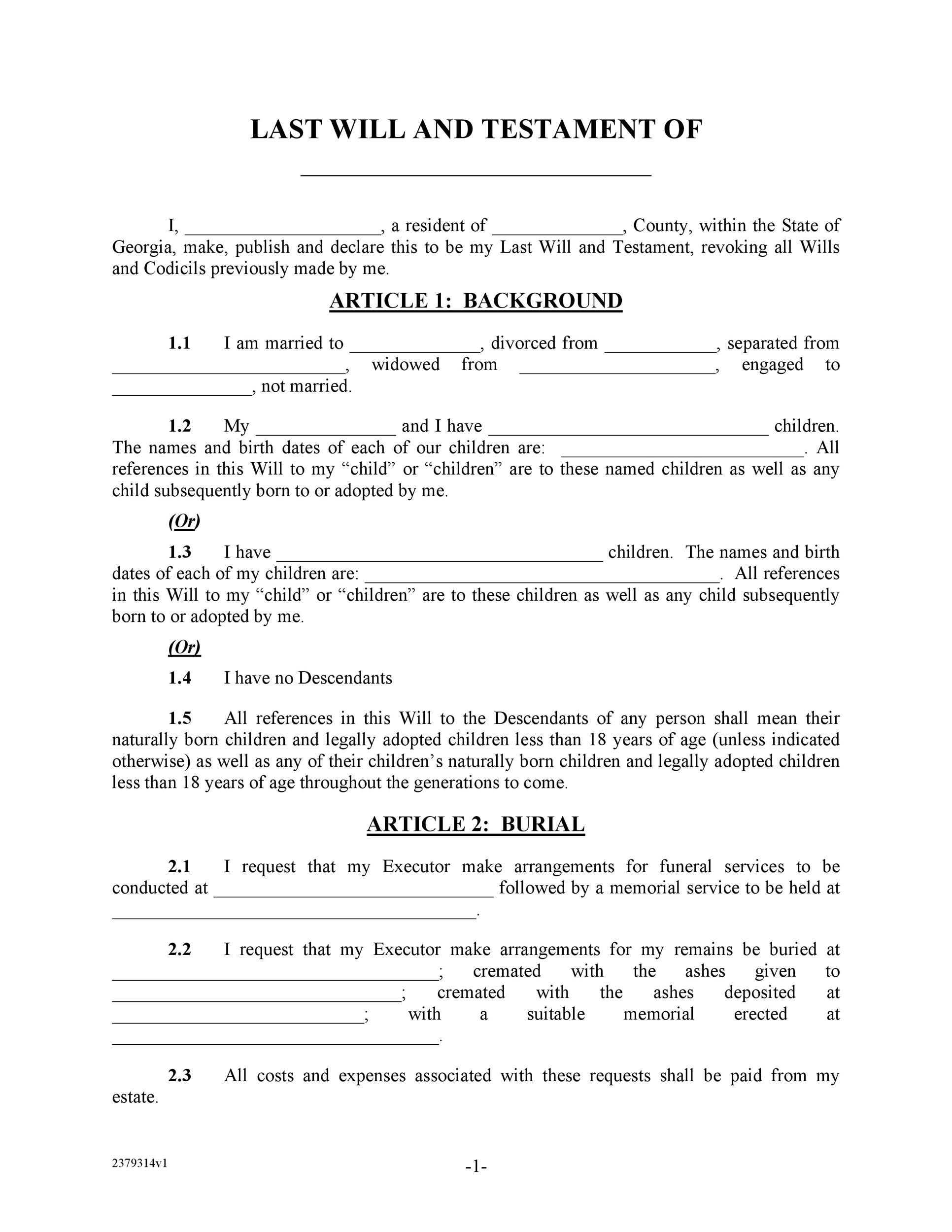 39 Last Will and Testament Forms Templates ᐅ TemplateLab