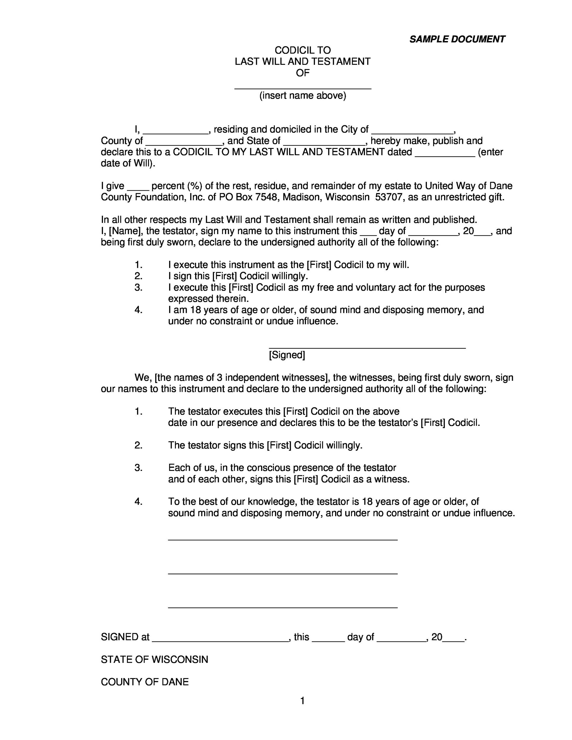 Free Printable Last Will And Testament Nj TUTORE ORG Master of