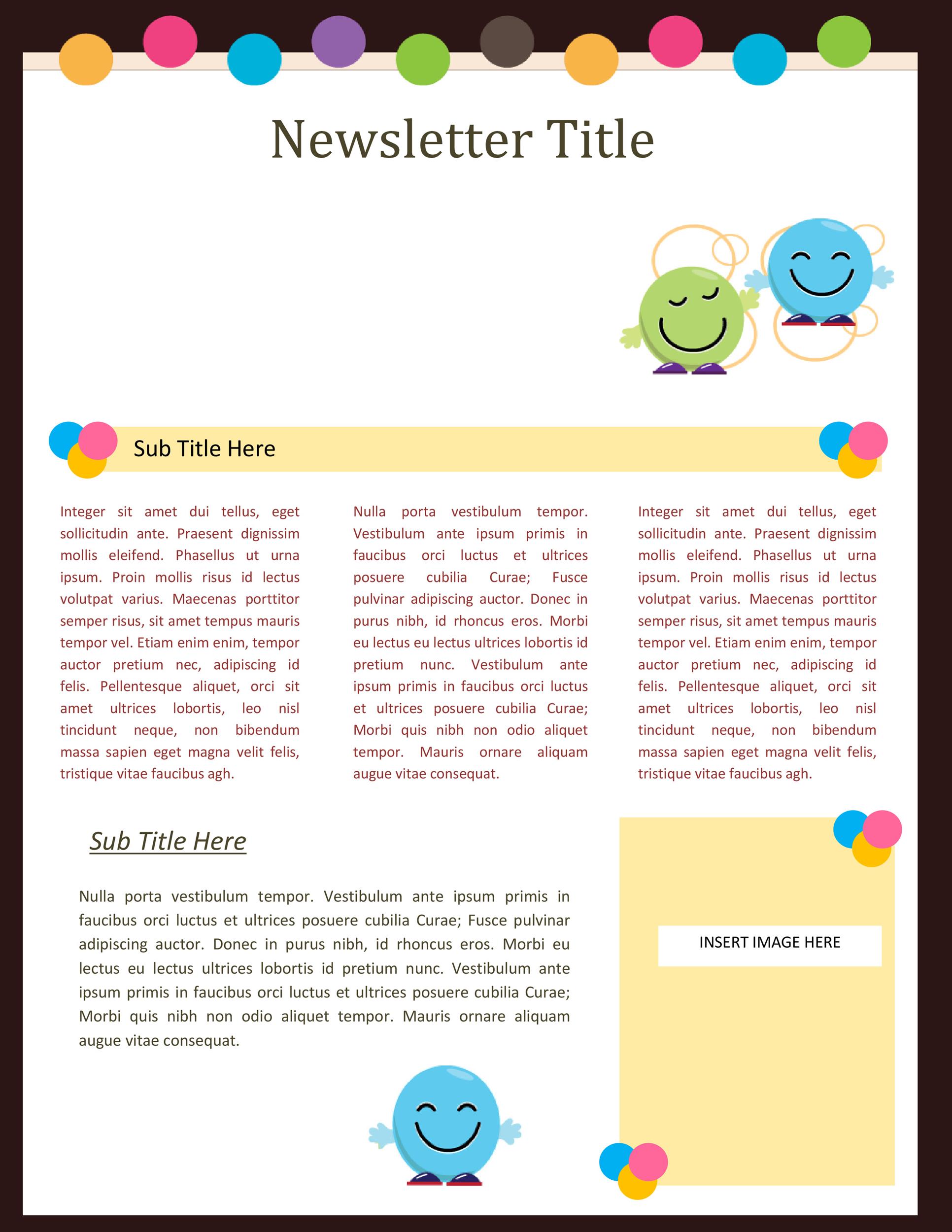 50 FREE Newsletter Templates for Work, School and Classroom