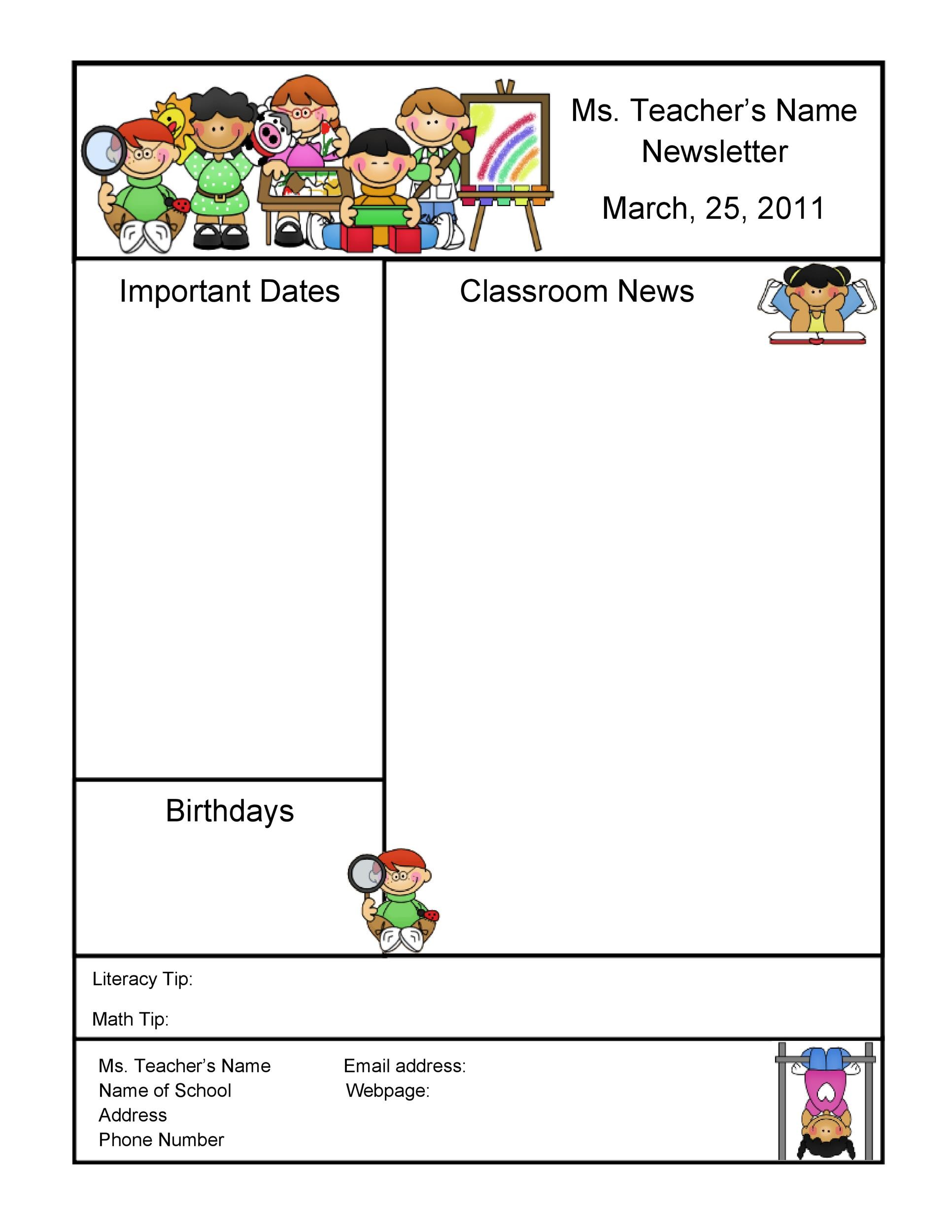 free-printable-daycare-newsletter-templates