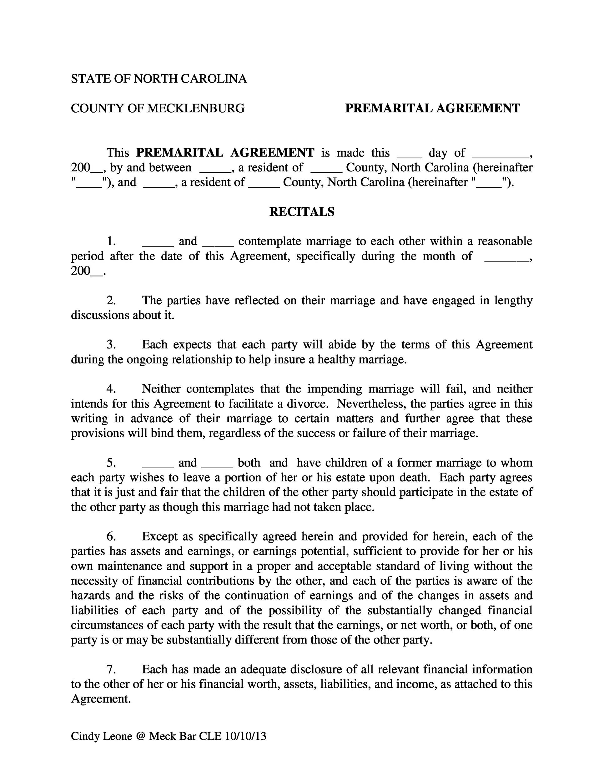 30+ Prenuptial Agreement Samples & Forms ᐅ TemplateLab