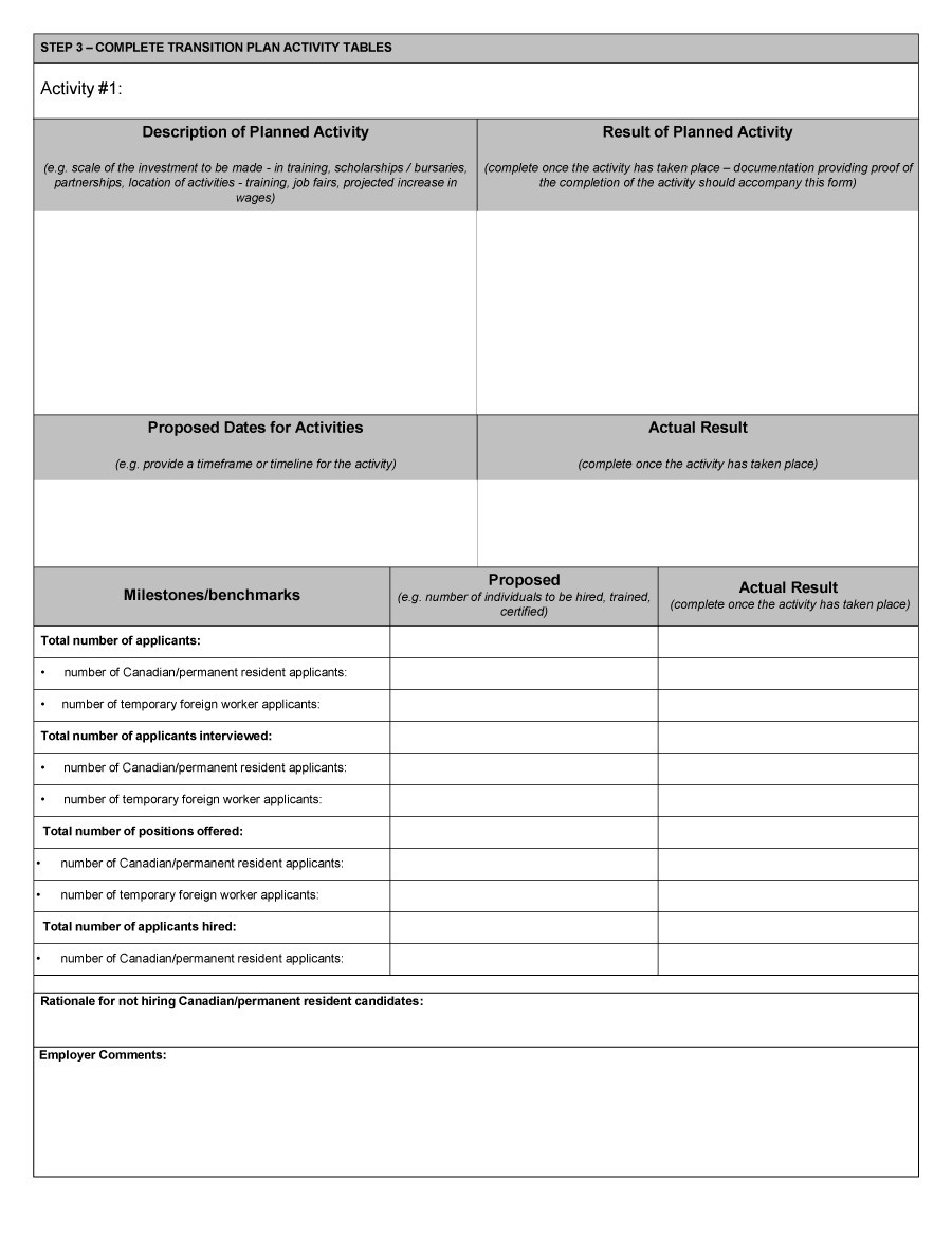 40-transition-plan-templates-career-individual-templatelab