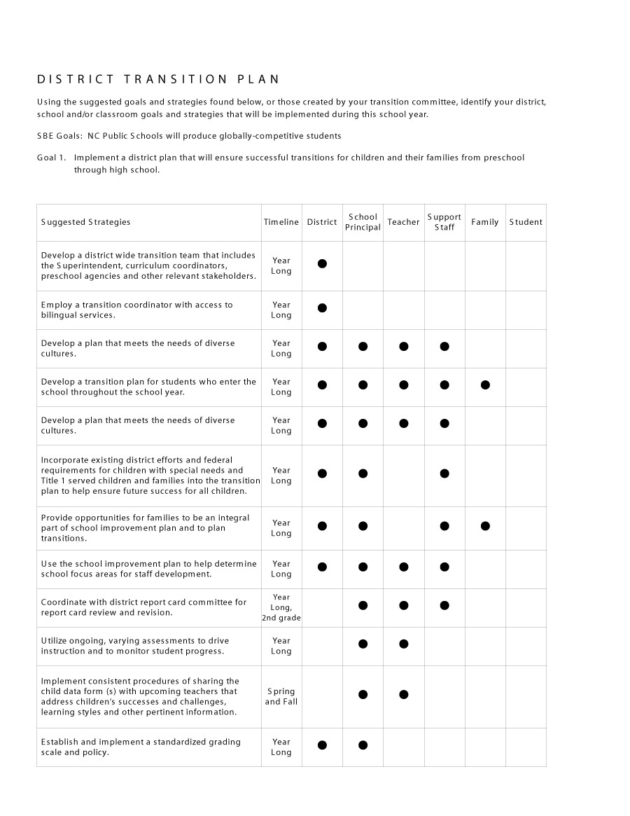 40  Transition Plan Templates (Career Individual) ᐅ TemplateLab