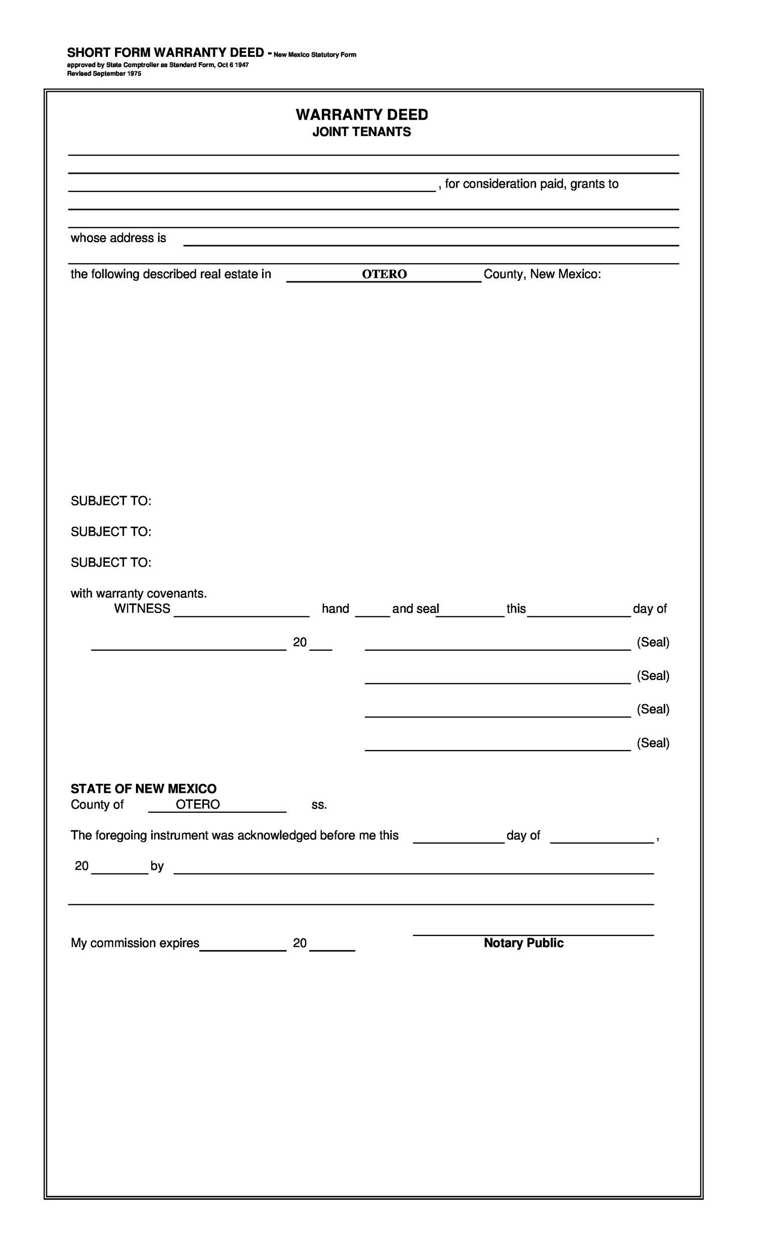 40 Warranty Deed Templates Forms General Special Template Lab