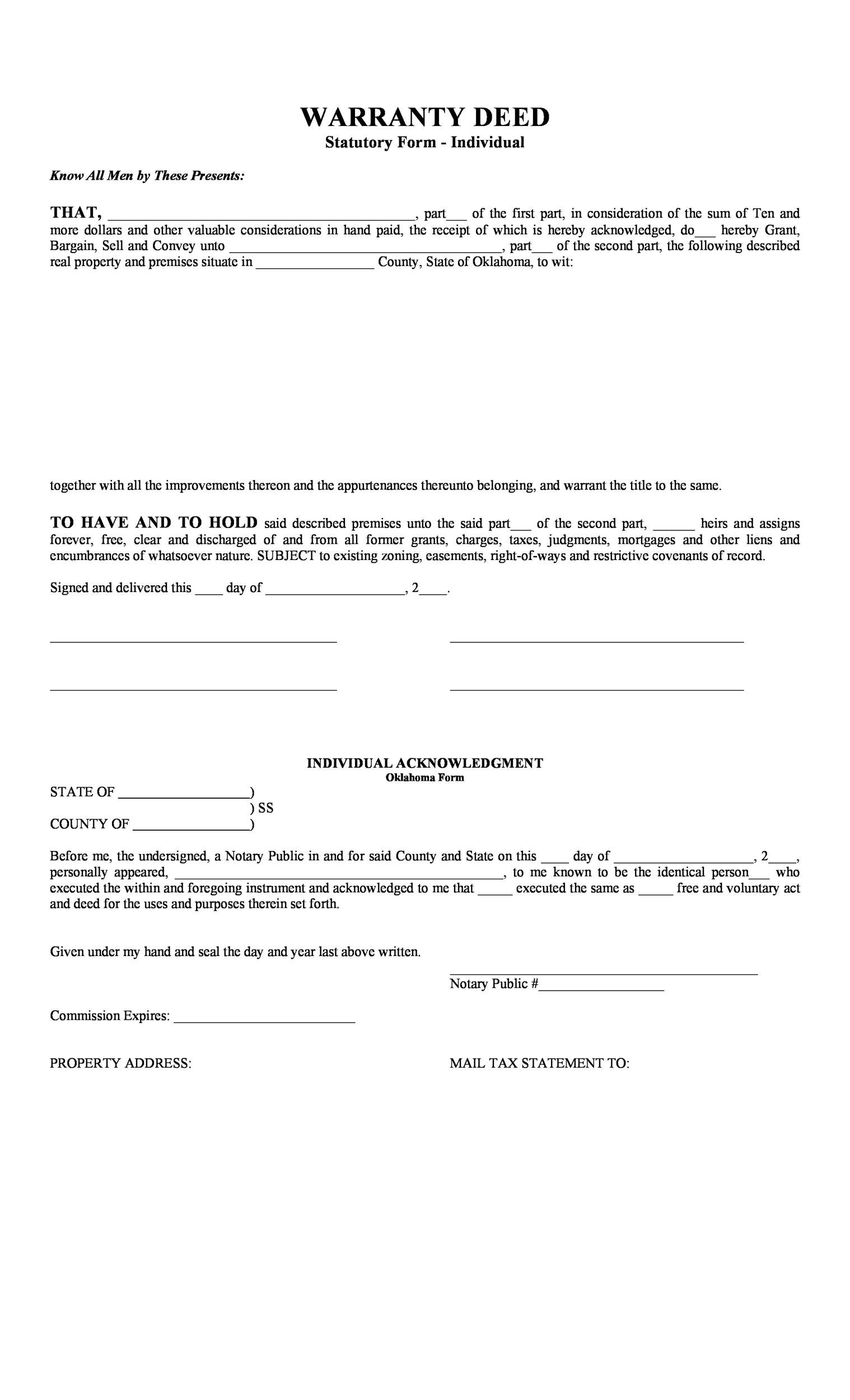 free-printable-warranty-deed-form-pdf-word-gambaran