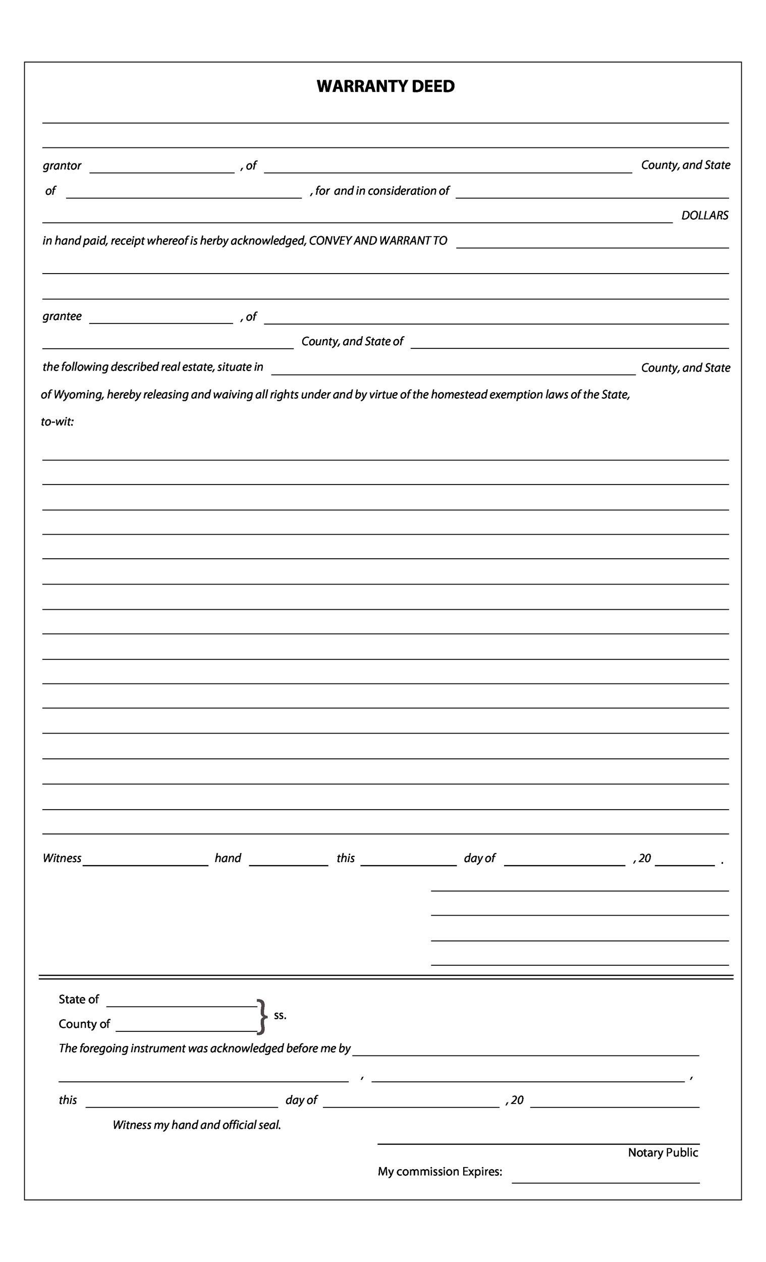 40-warranty-deed-templates-forms-general-special-template-lab