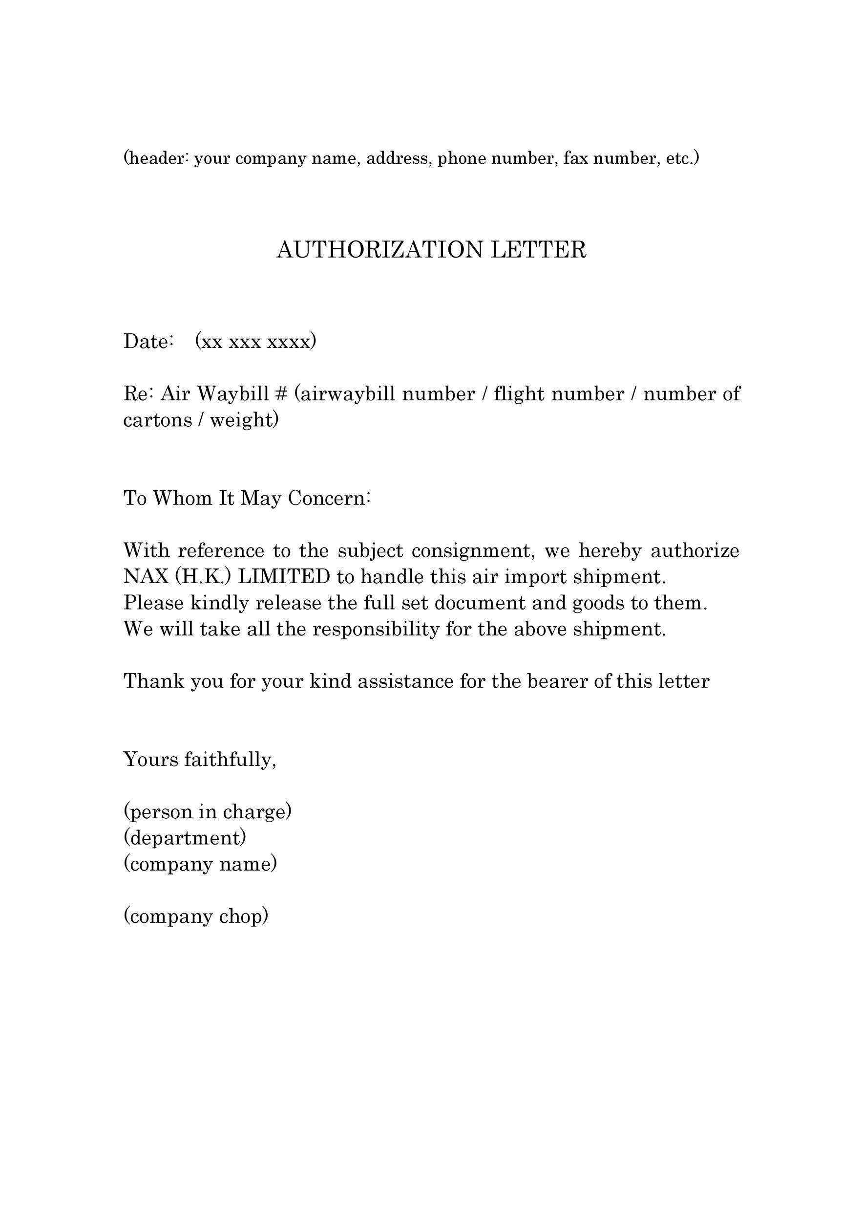 Authorization Letter To Enter Apartment Apartment Post