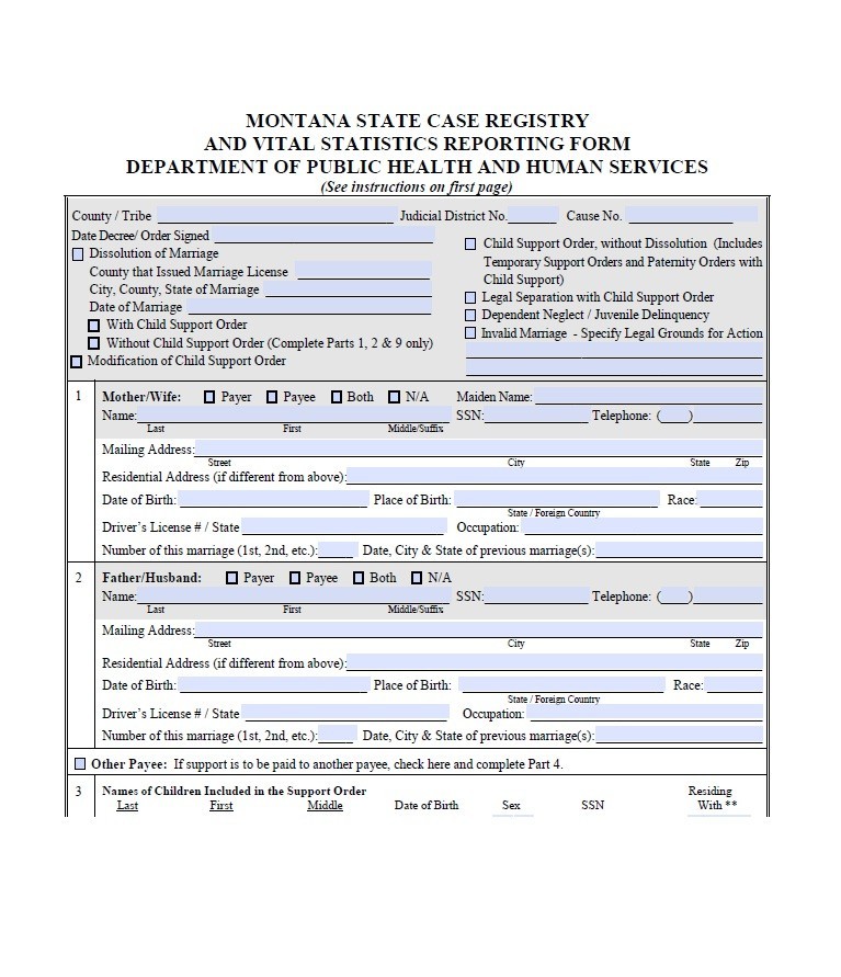 Free Printable Divorce Papers Texas Master of Documents