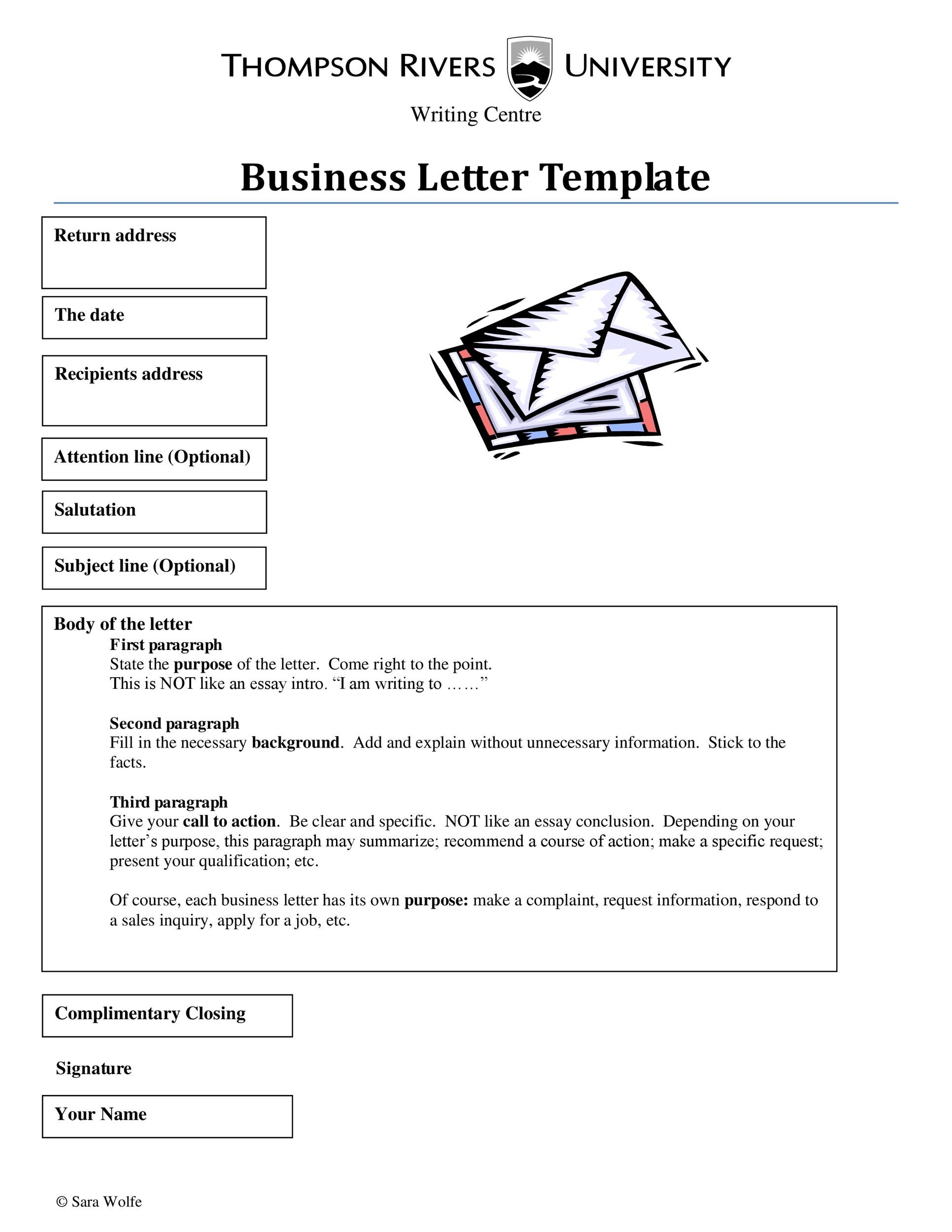 Letter Formats Templates Grude Interpretomics Co