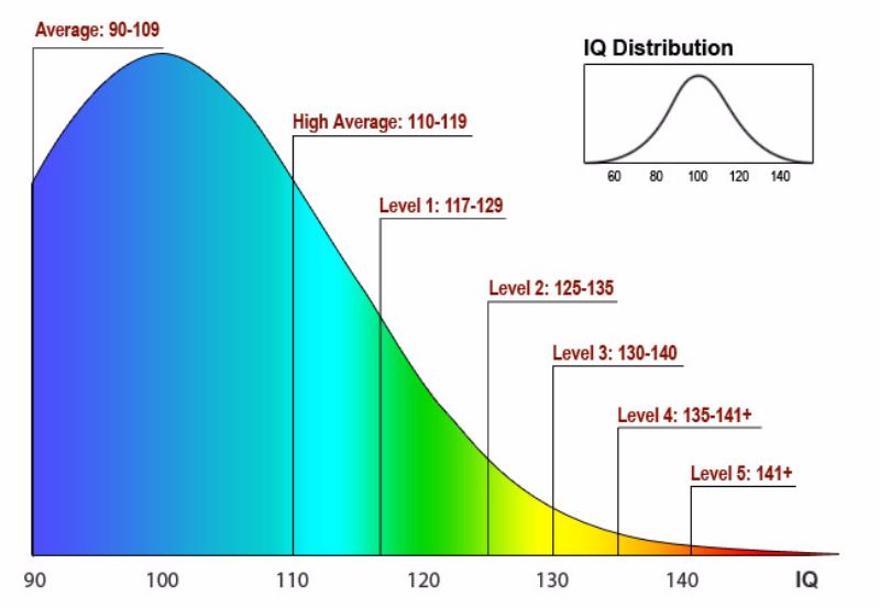 Iq Distribution Chart