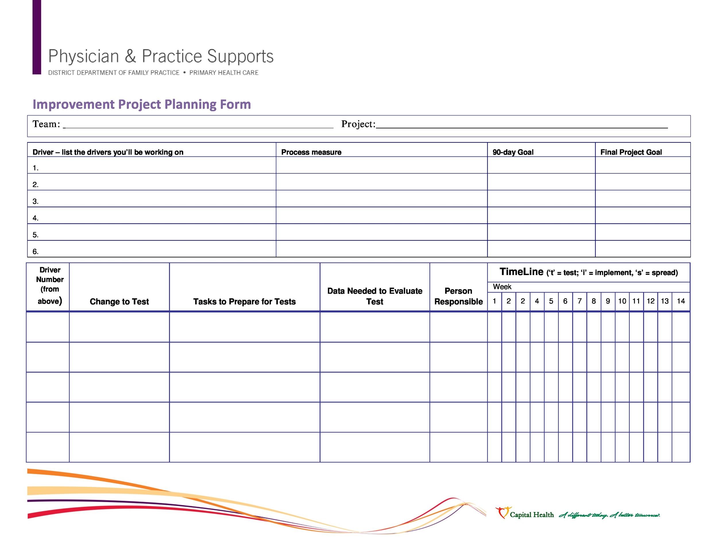 Downloadable Project Plan Template Word