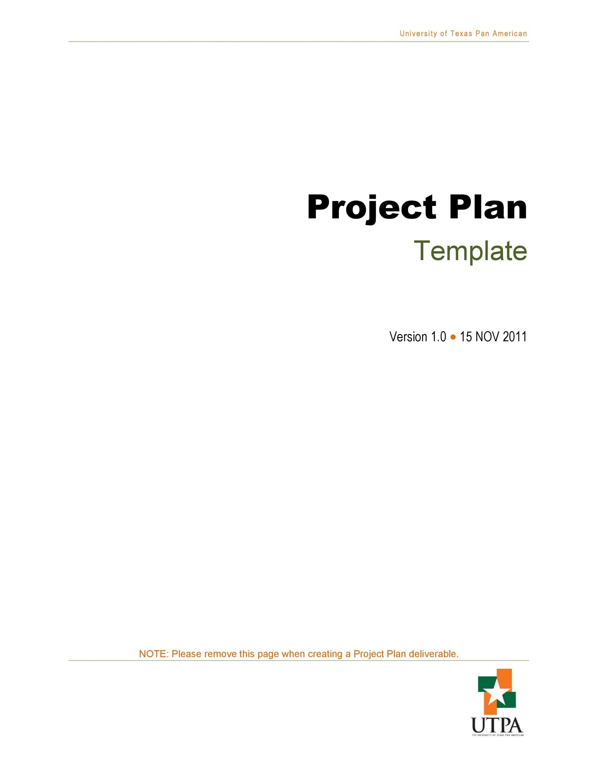 48 Professional Project Plan Templates Excel Word Pdf Templatelab 7742