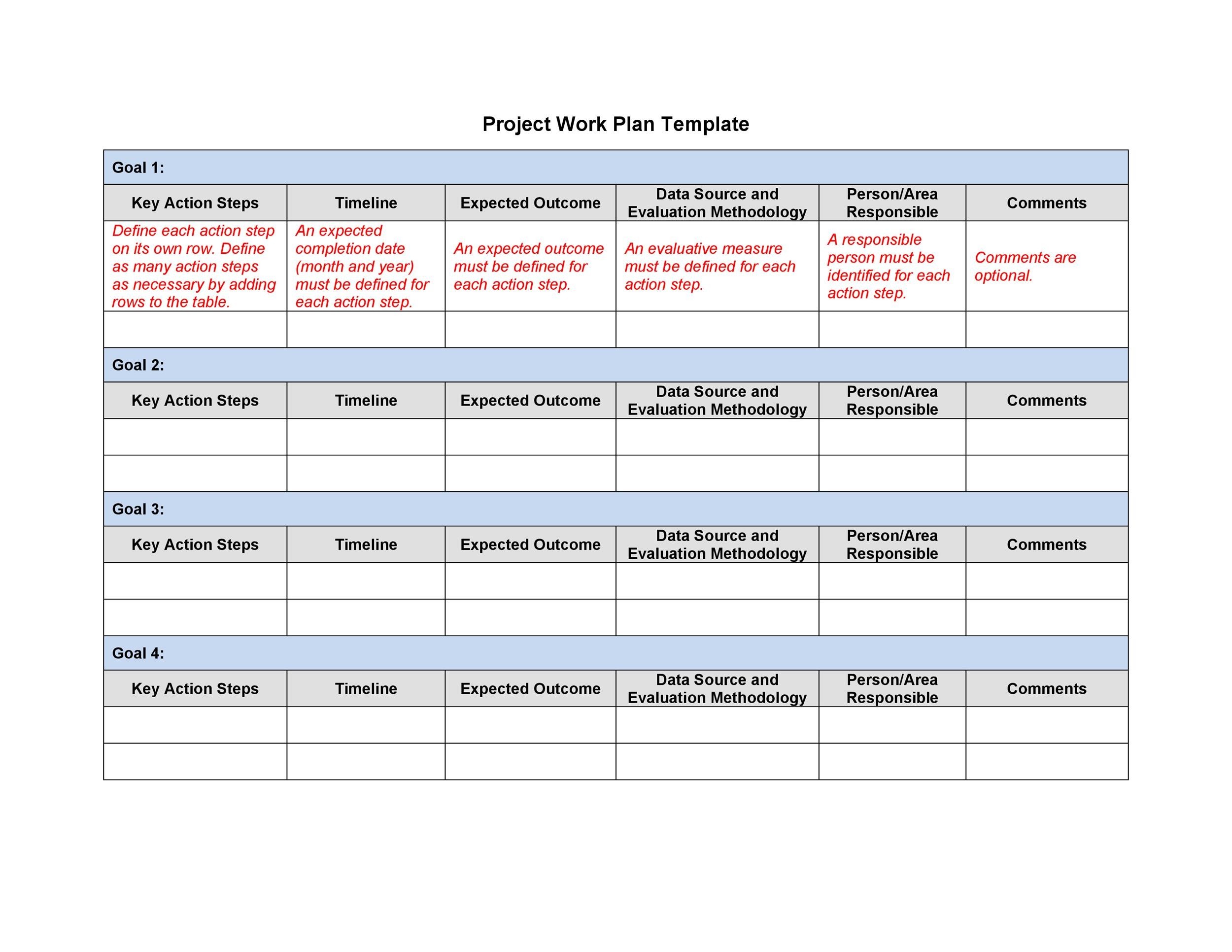 48 Professional Project Plan Templates Excel Word PDF Template Lab