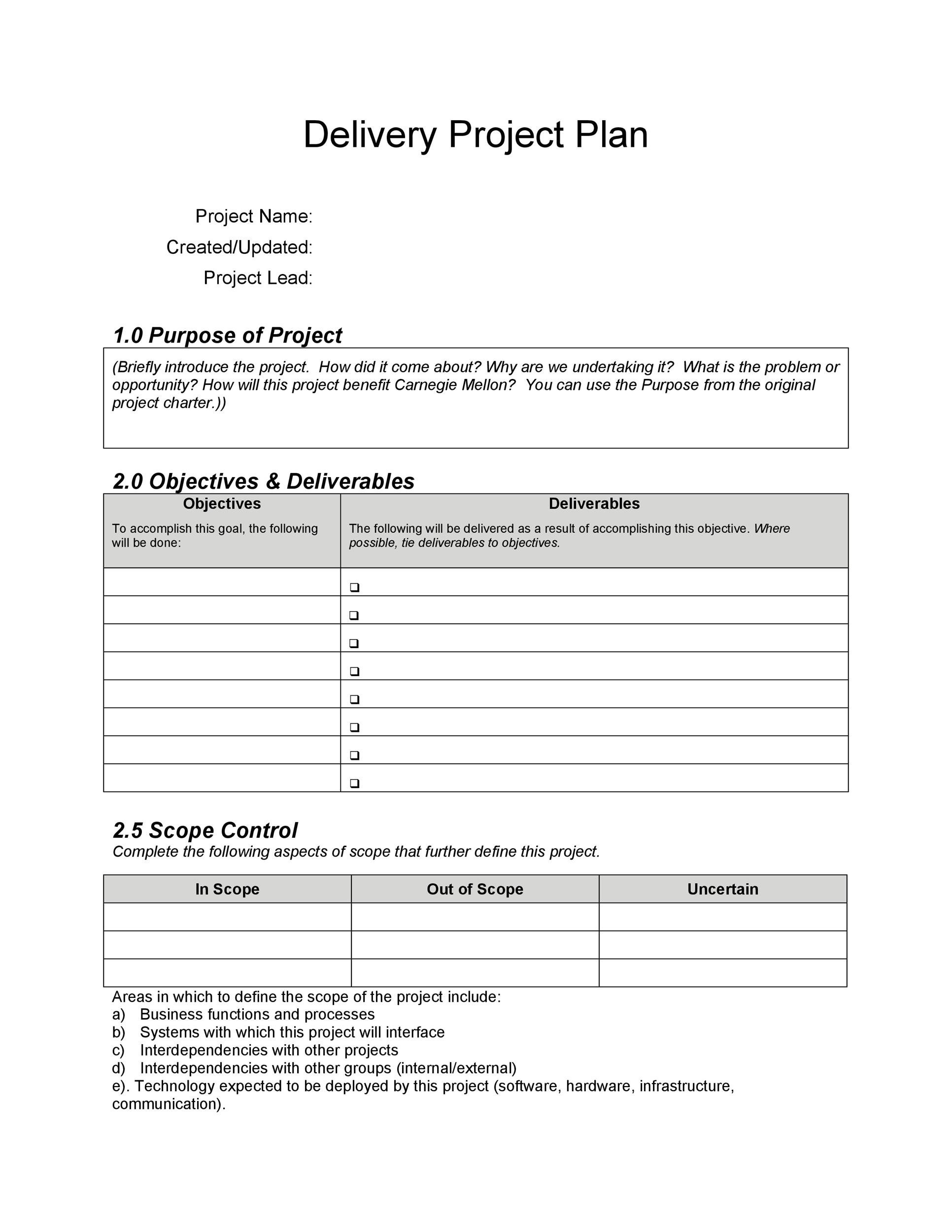 Professional Project Plan Templates Excel Word Pdf Template Lab