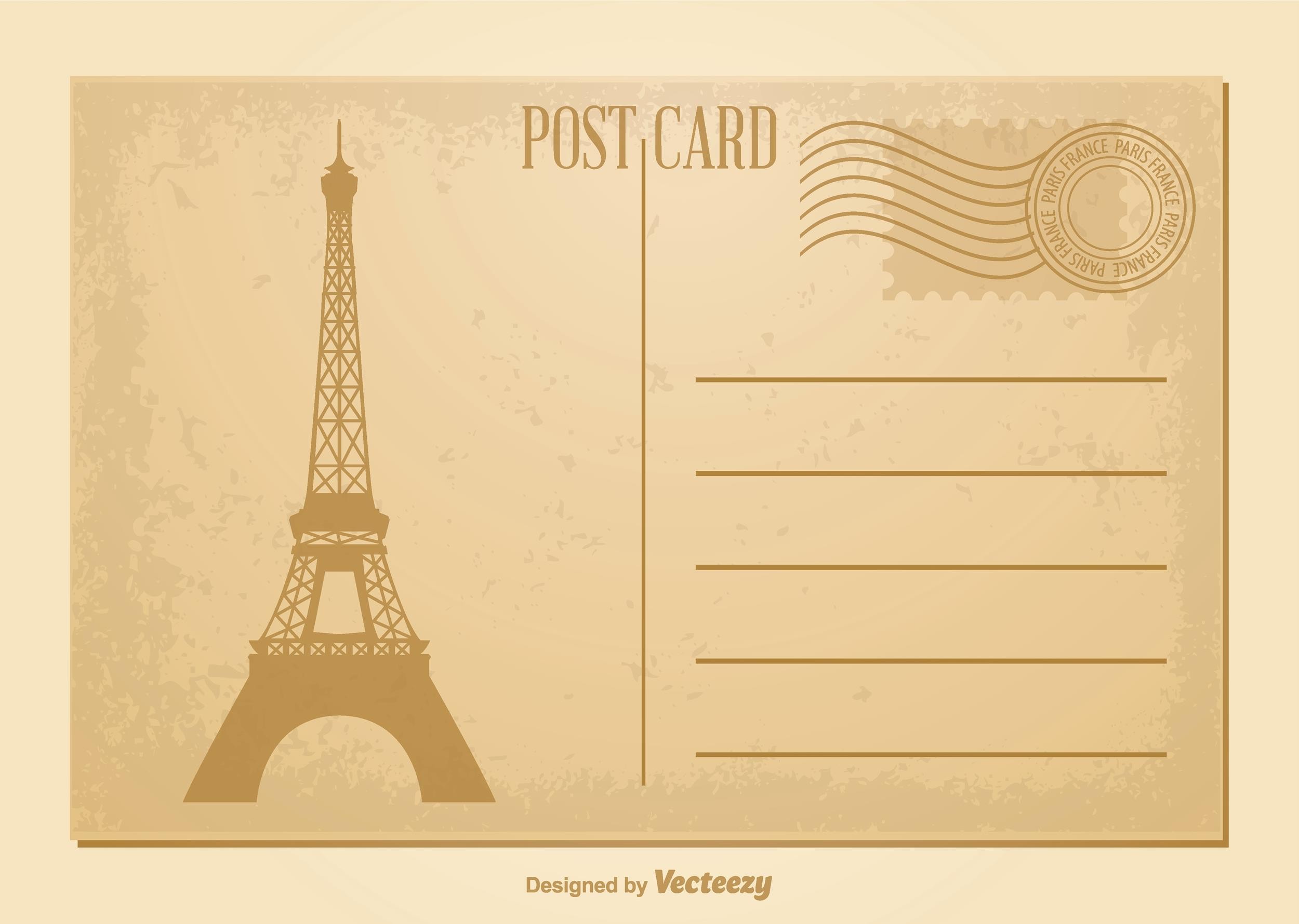 Free Blank Postcard Template For Word Sample Professional Template