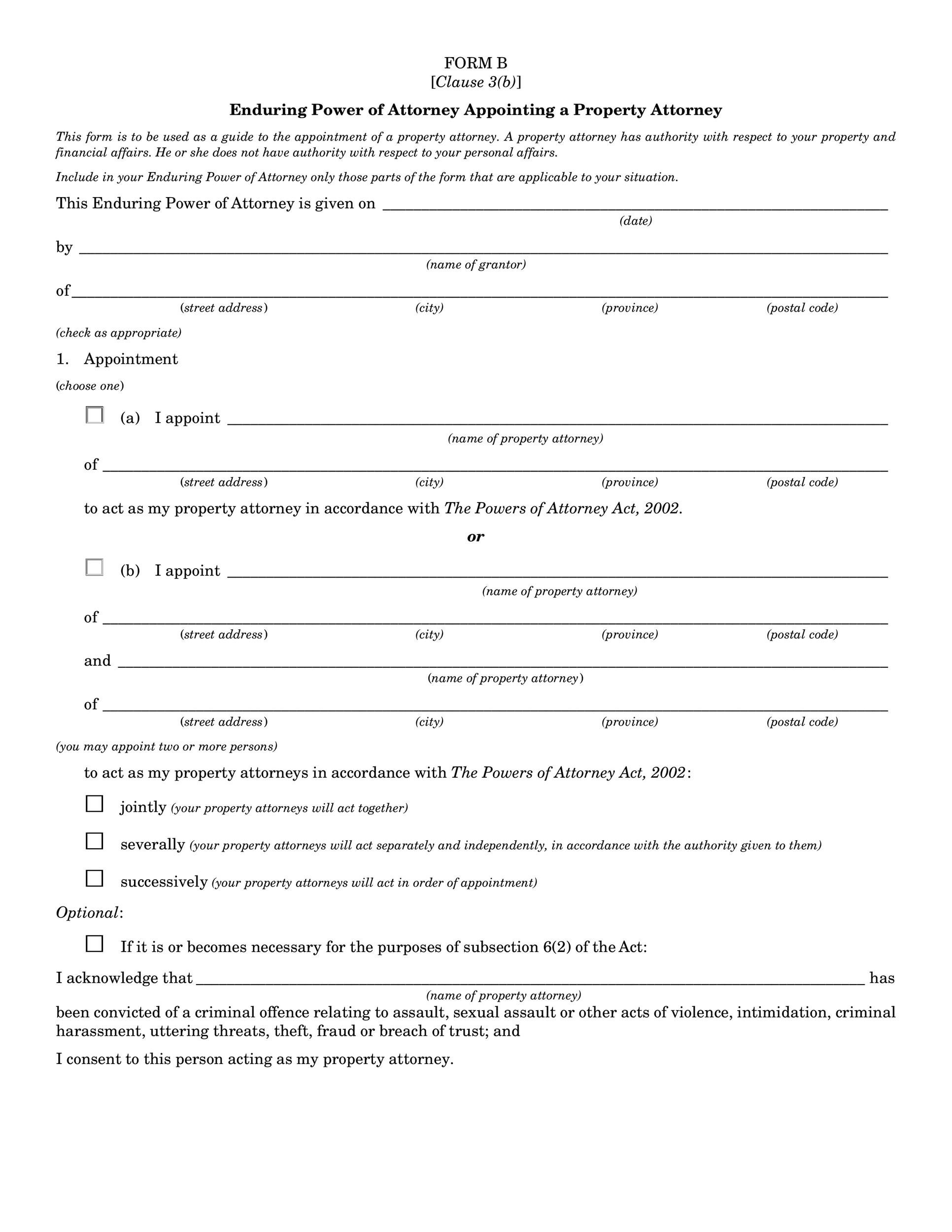 Free Medical Power Of Attorney Template