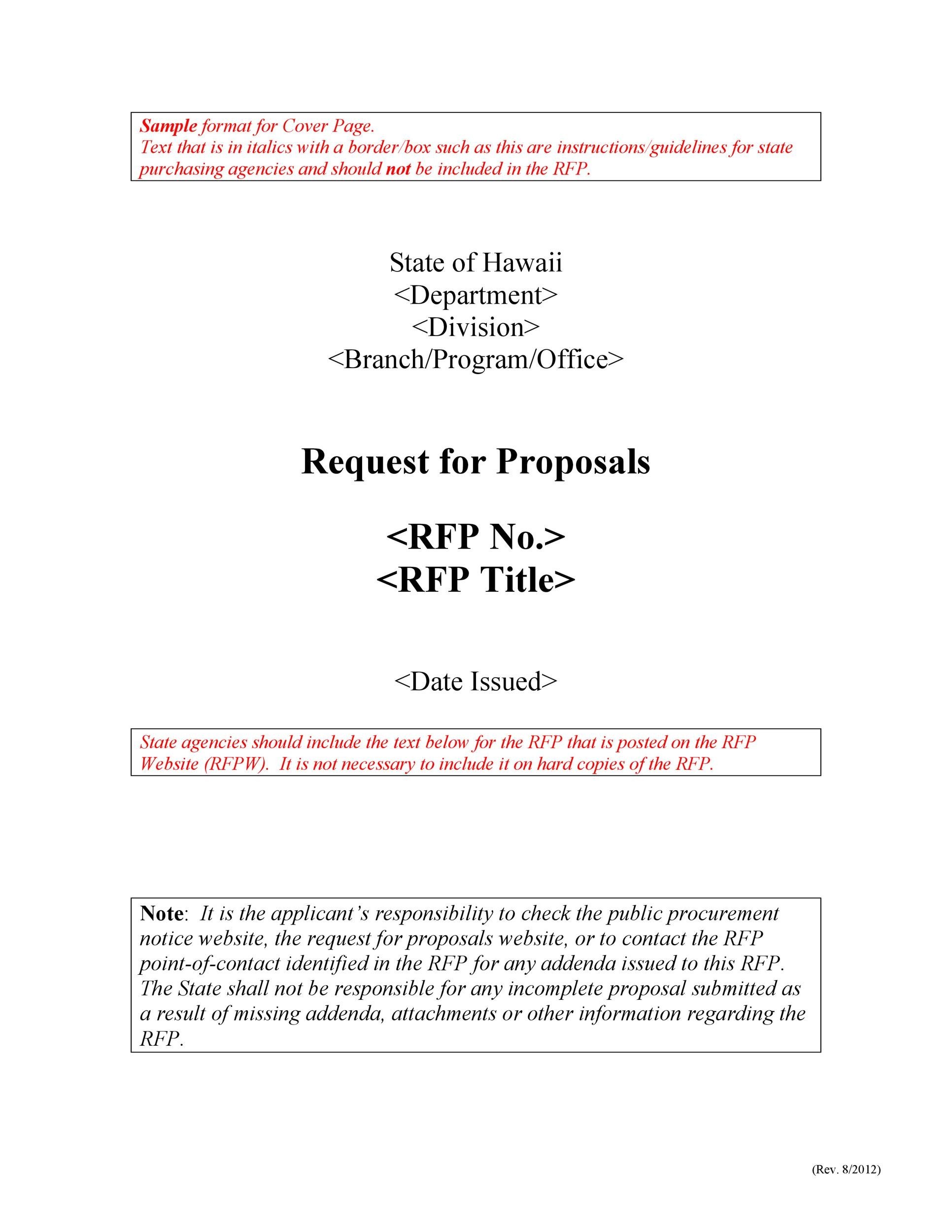 Hoa Rfp Template