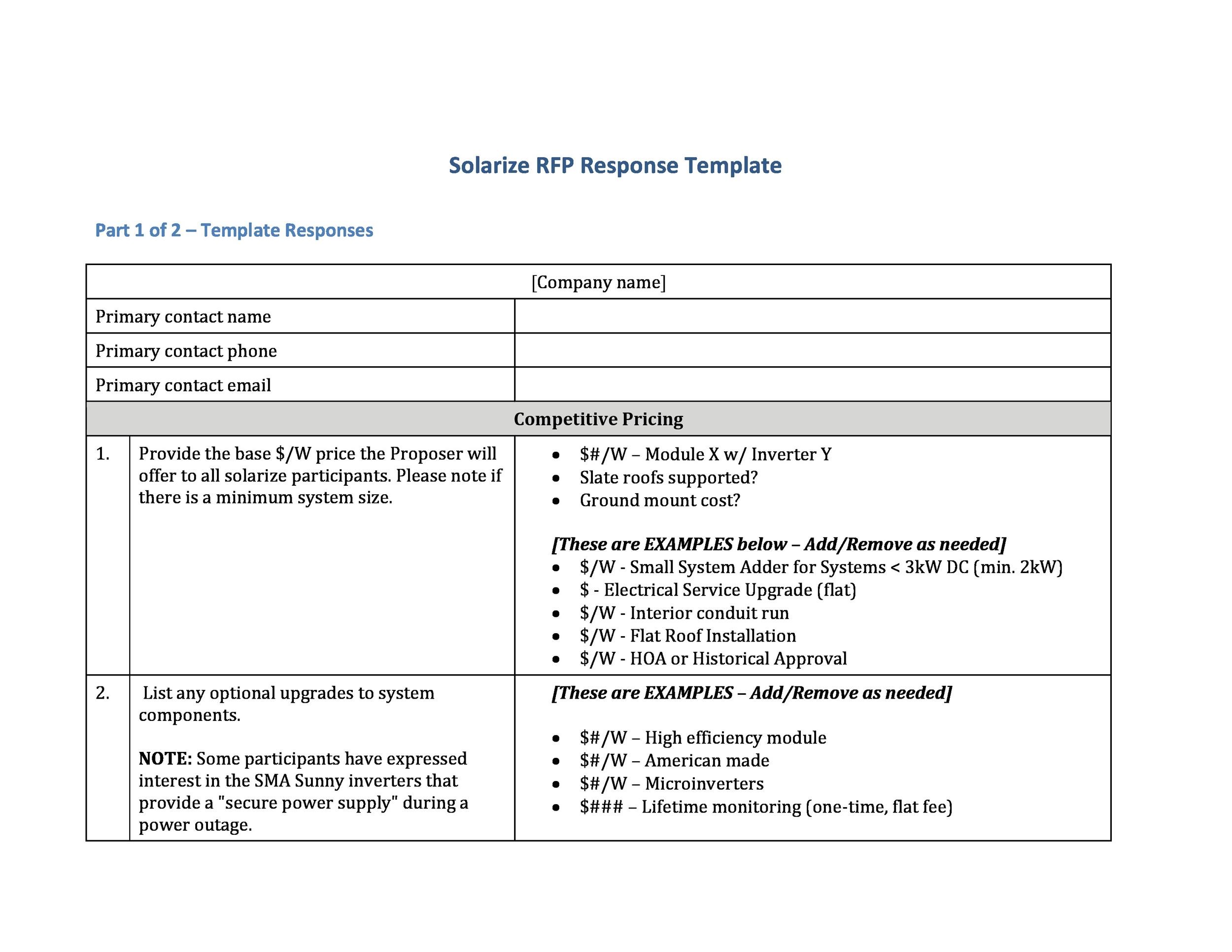 Hoa Proposal Template