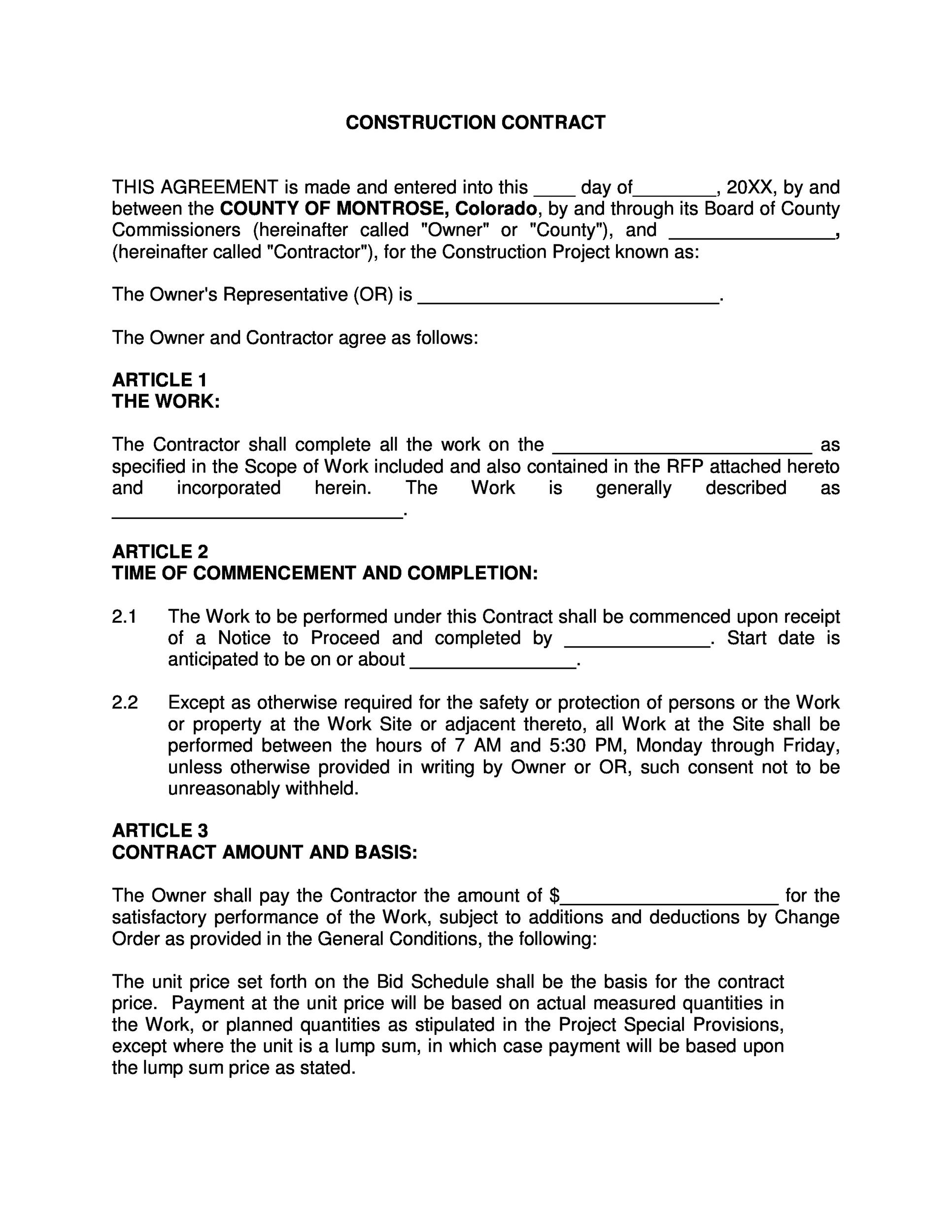 40 Great Contract Templates (Employment, Construction, Photography etc)